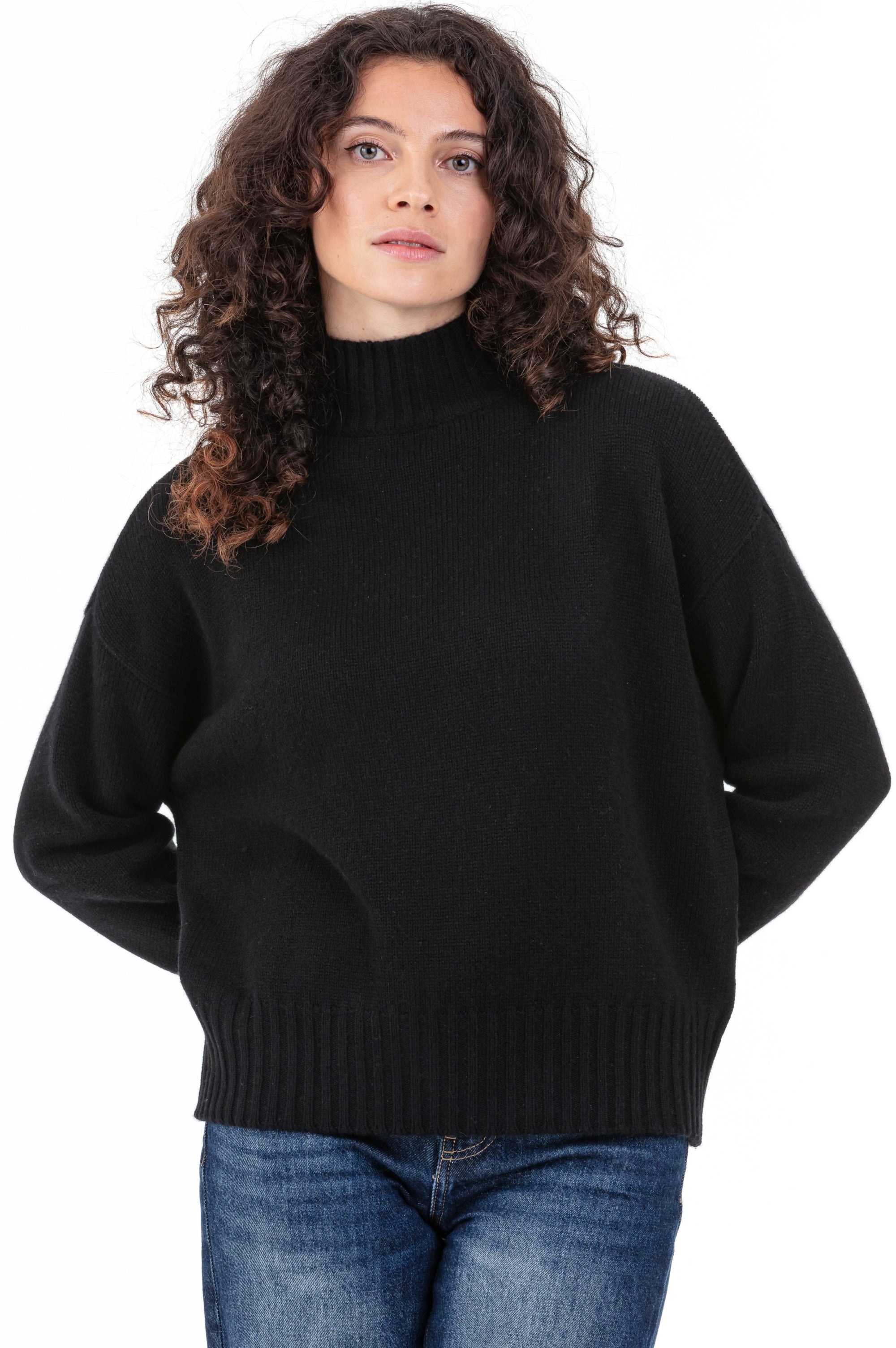 Daniella in cashmere donna - nero - Mahogany
