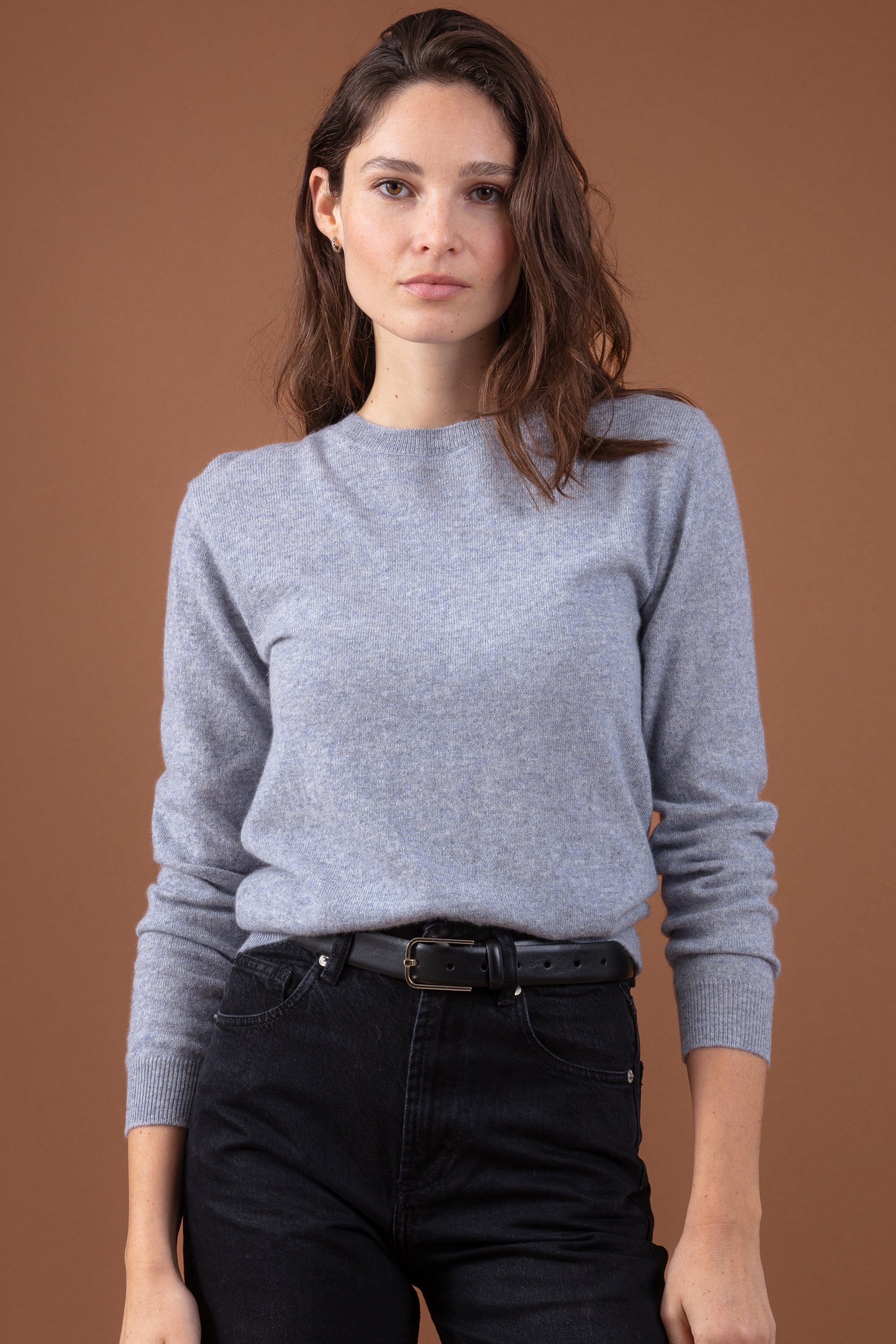 Thalia in cashmere da donna - quarry - Mahogany