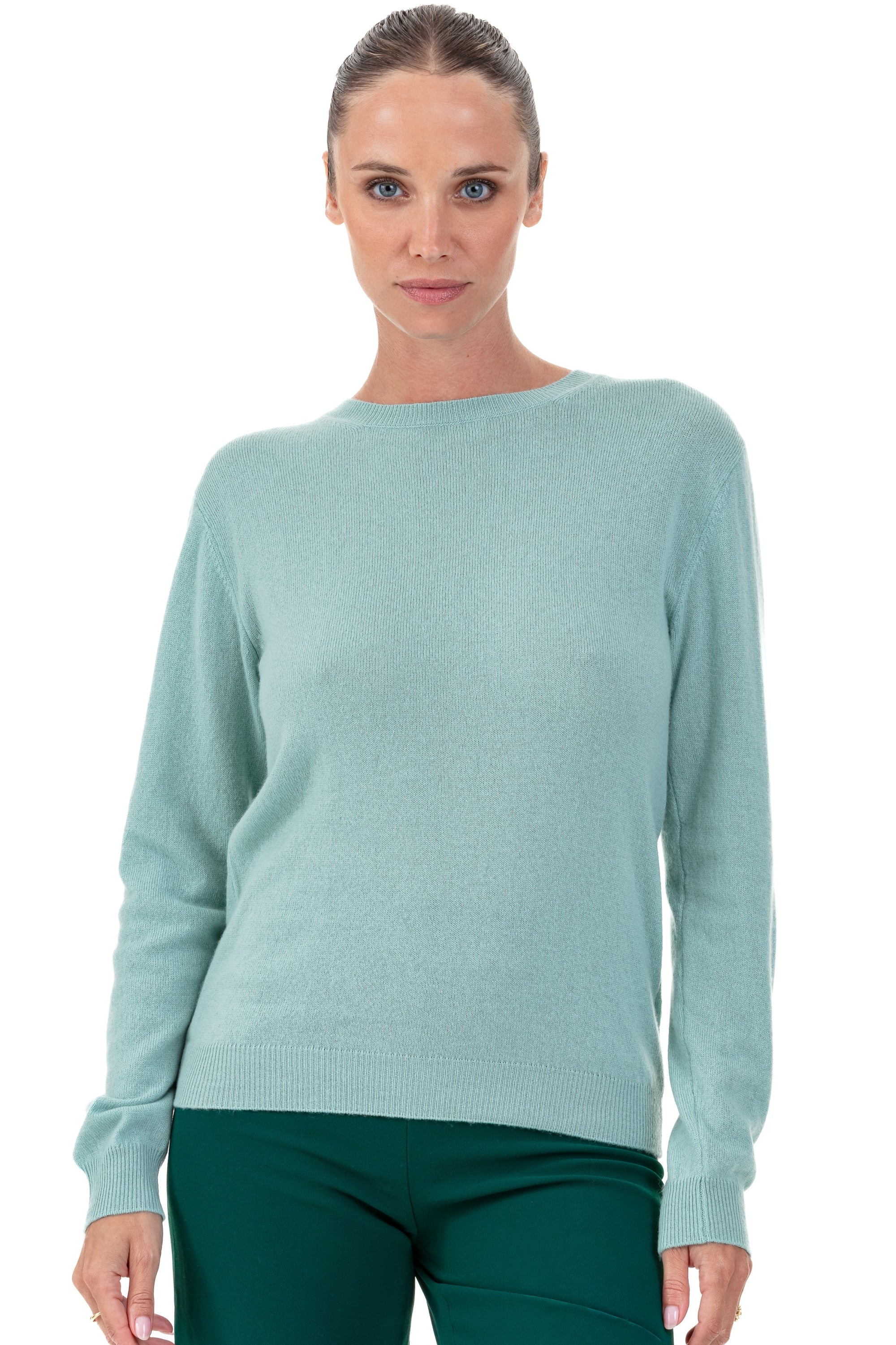 Thalia in cashmere da donna - sea foam - Mahogany