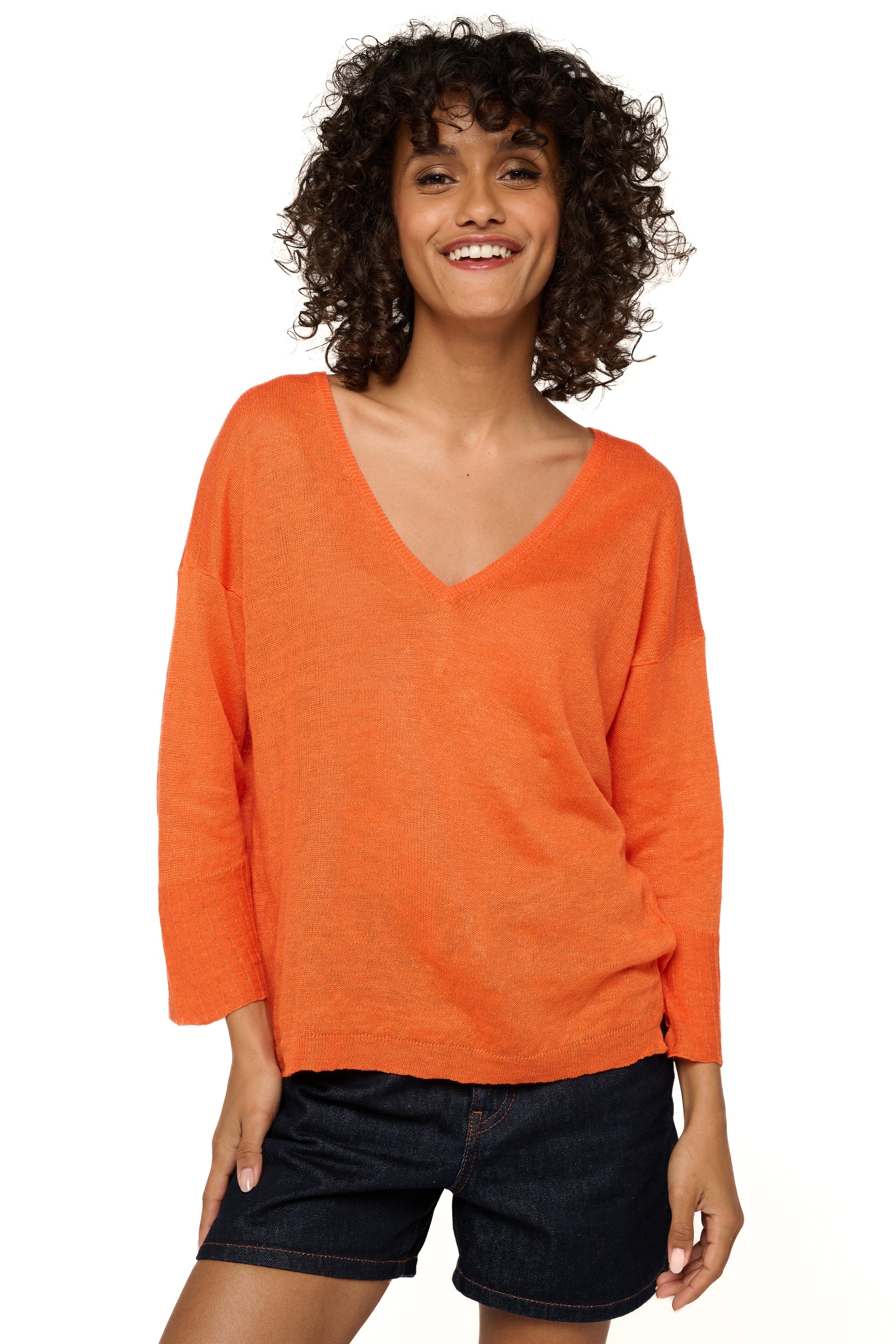 Rosanna in lino donna - cosmos - Mahogany