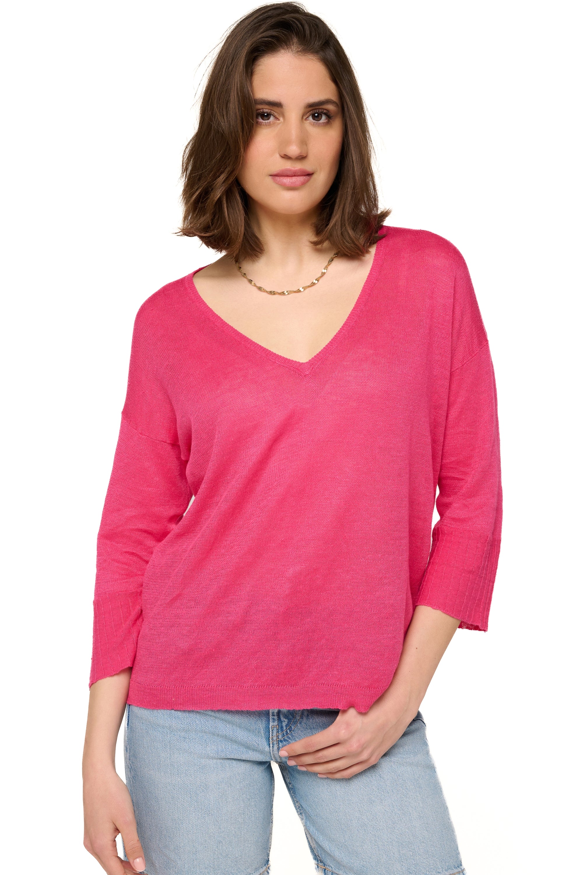 Rosanna in lino donna - crush - Mahogany