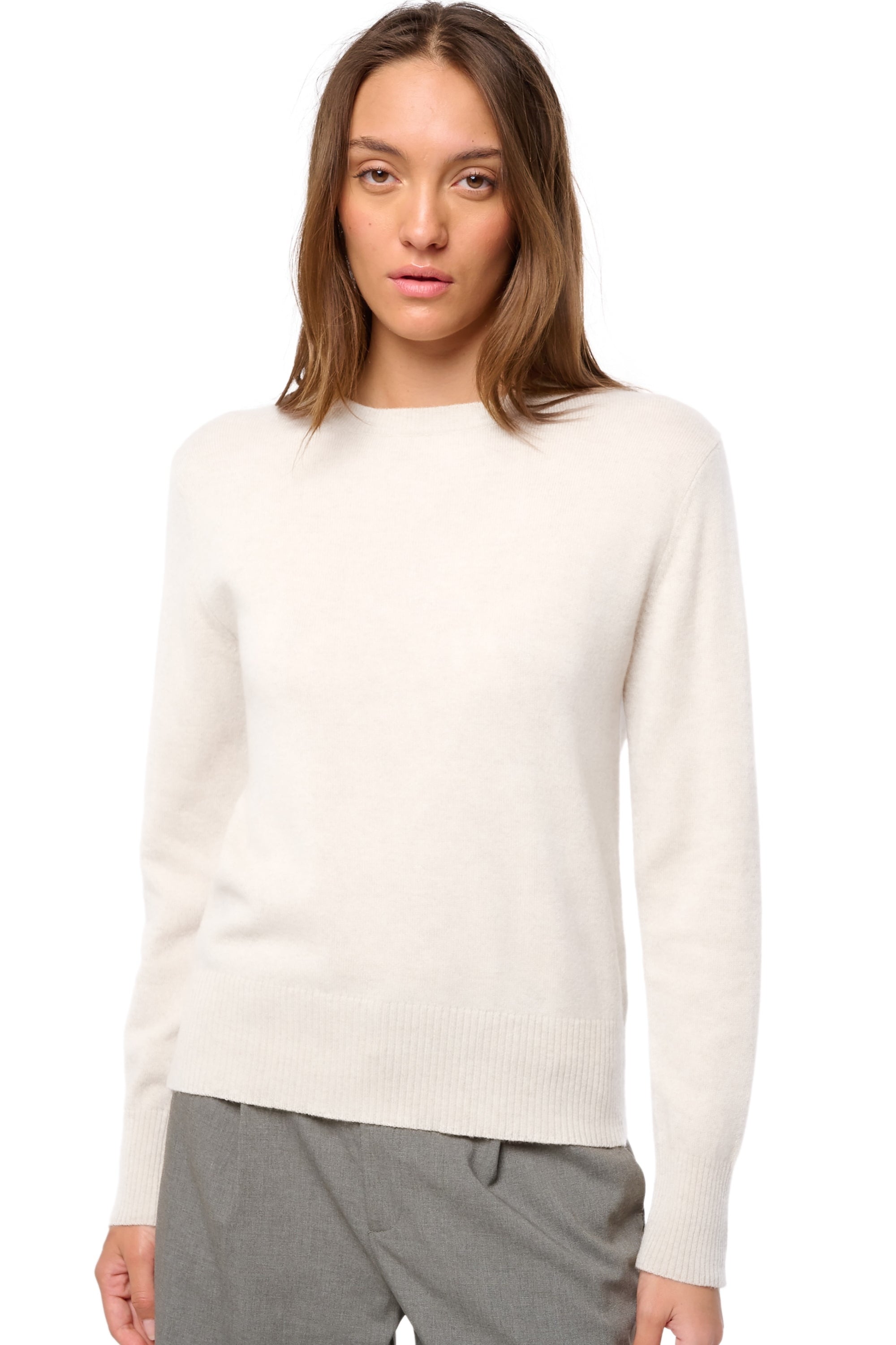 Daria in cashmere donna - natural écru - Mahogany