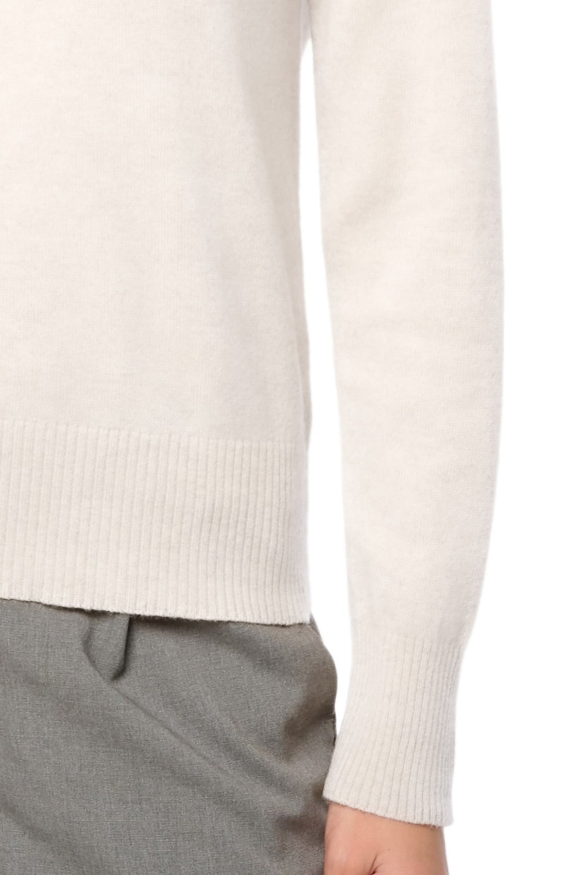 Daria in cashmere donna - Vista 1 - natural écru - Mahogany