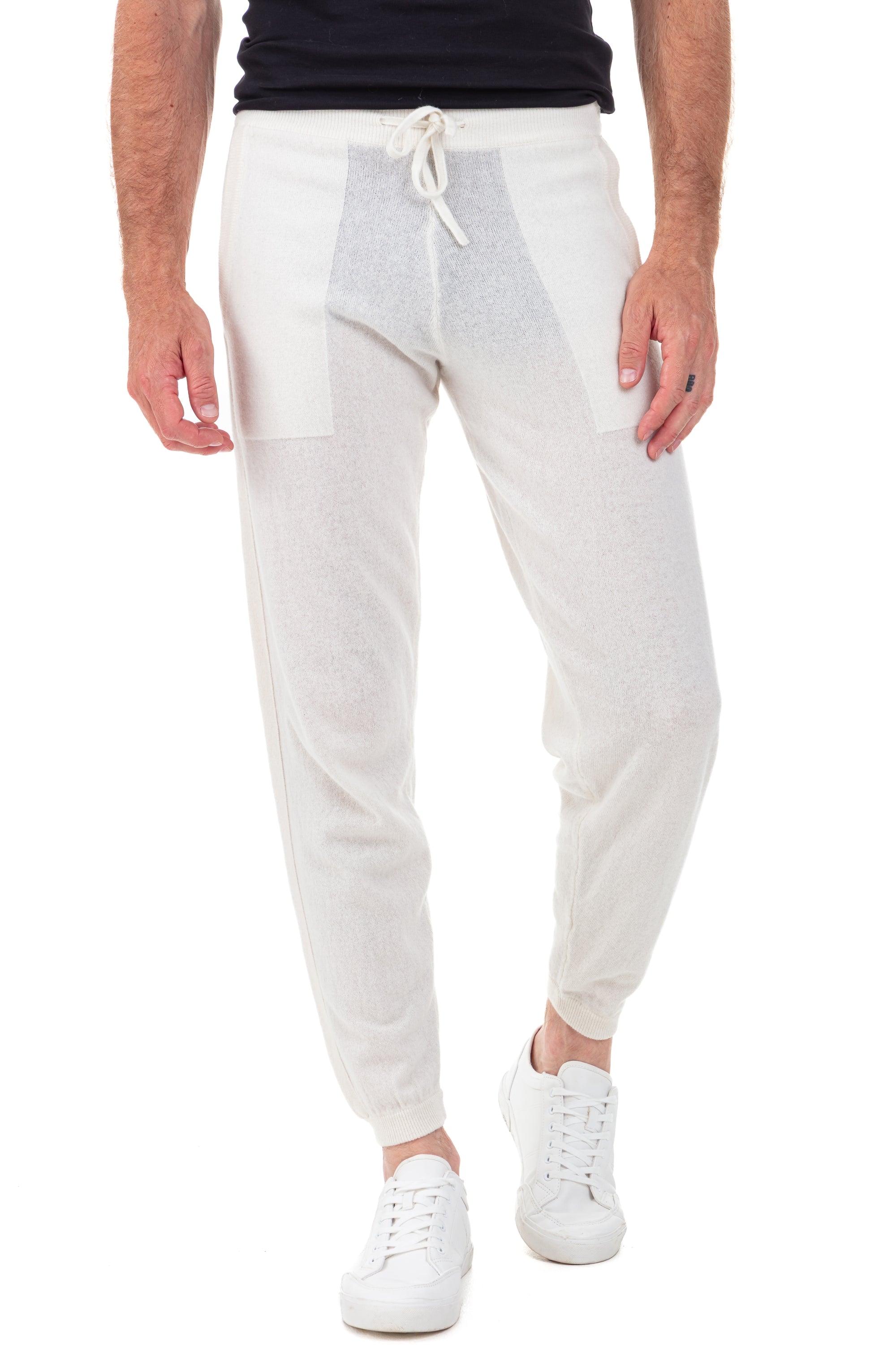 Sanaga in cashmere uomo - natural écru - Mahogany