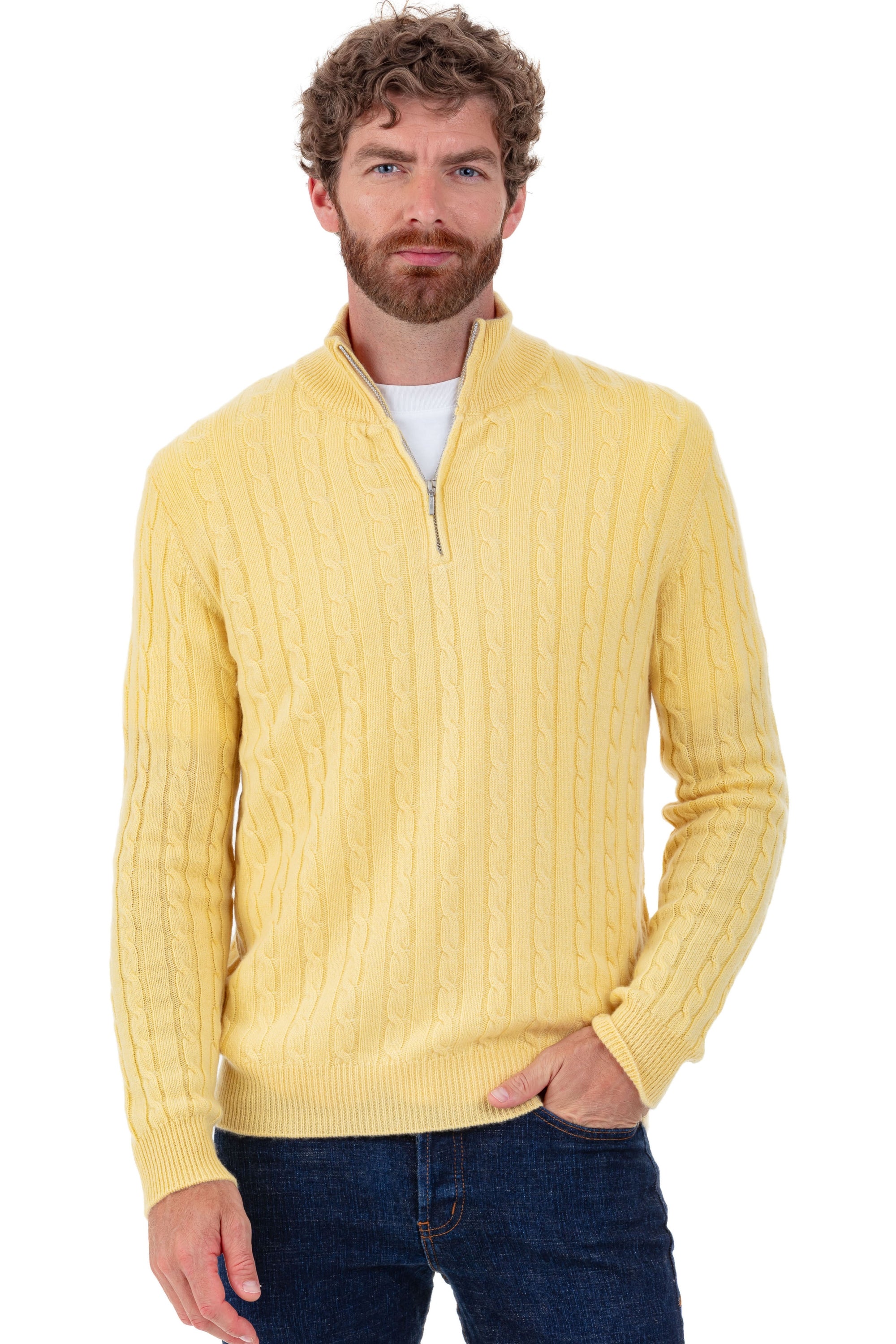 Taurus in cashmere uomo - pina colada - Mahogany