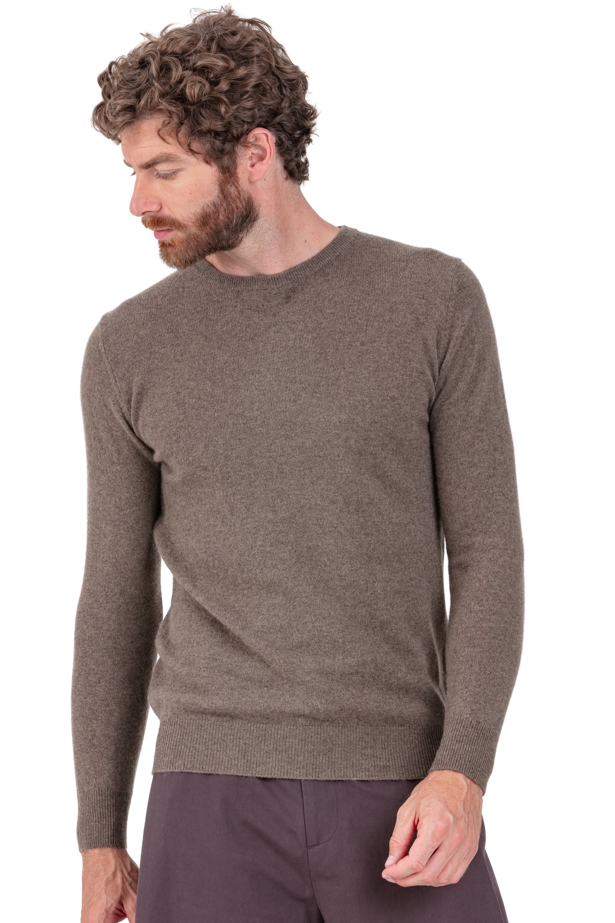 Tao in cashmere uomo - natural dark brown - Mahogany
