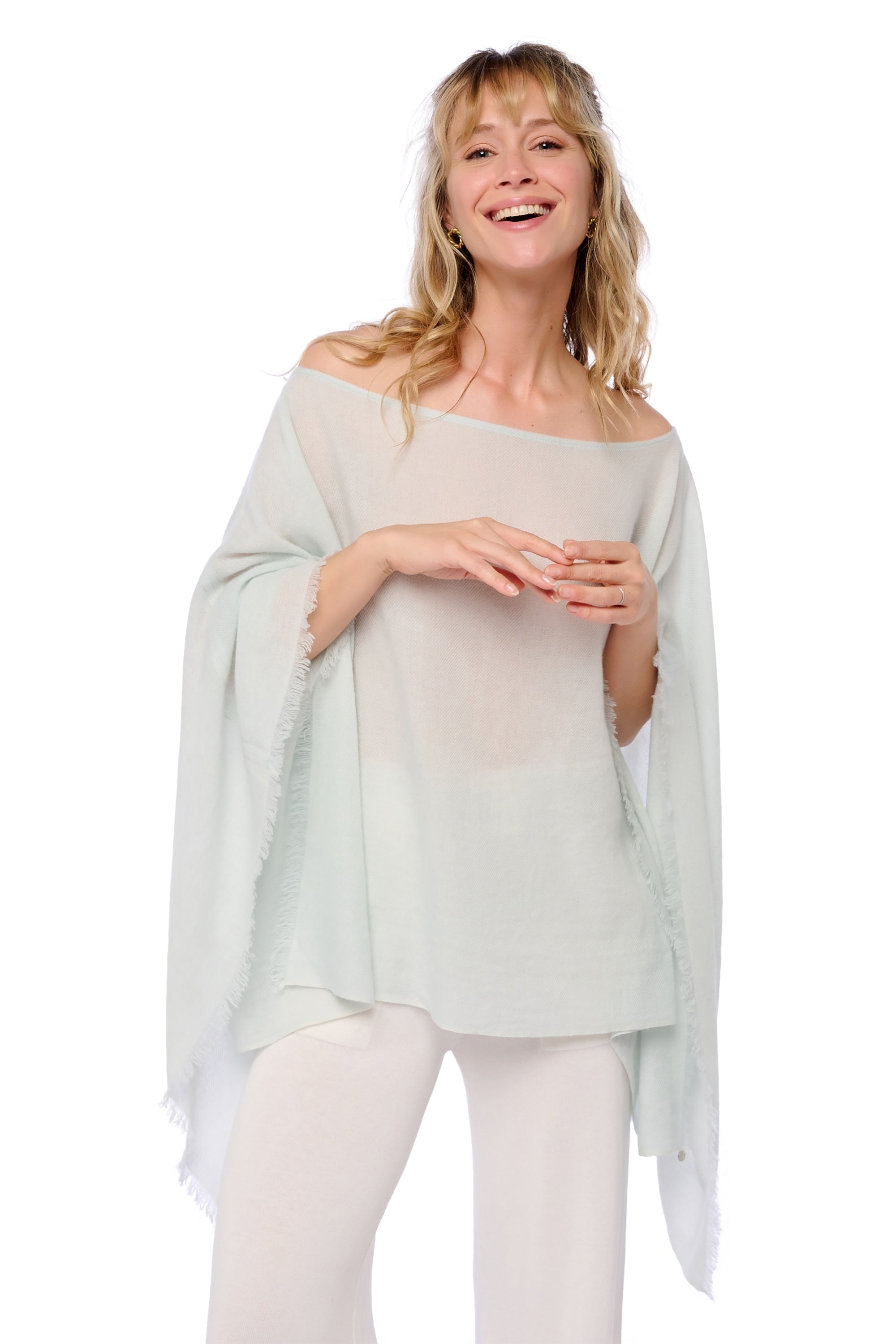 Poncho in cashmere, 100% Cashmere, donna, scollo a V, taglio ampio, maniche lunghe, normale / 2 e 4 fili, tessuto fine, Mahogany
