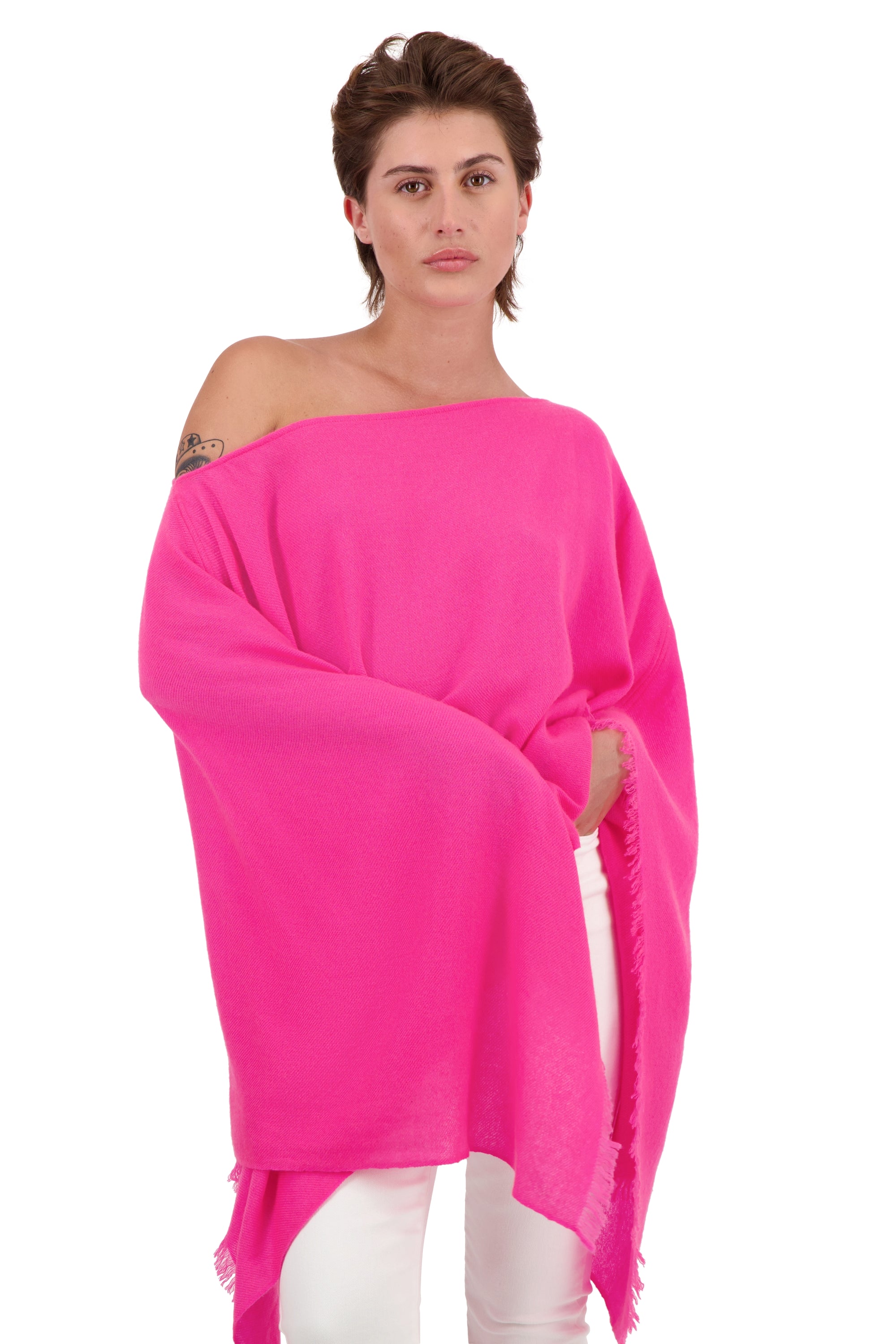 Tokyo in cashmere donna - dayglo - Mahogany
