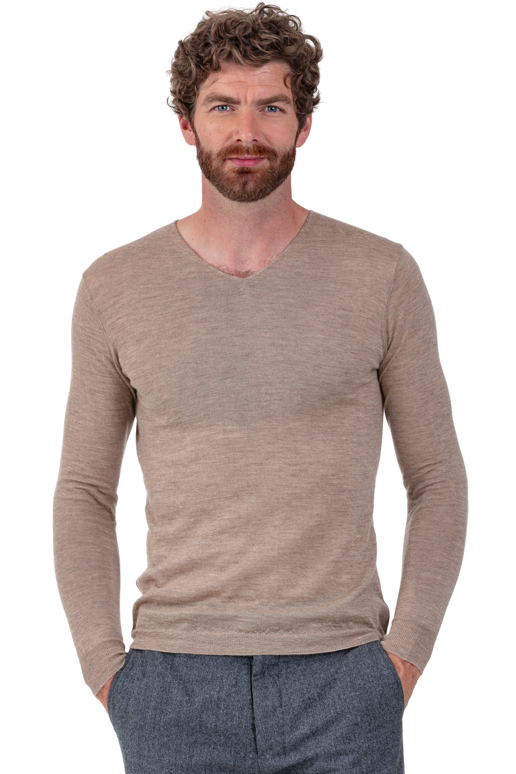 Leopaul in piumino di cashmere uomo - visone - Mahogany