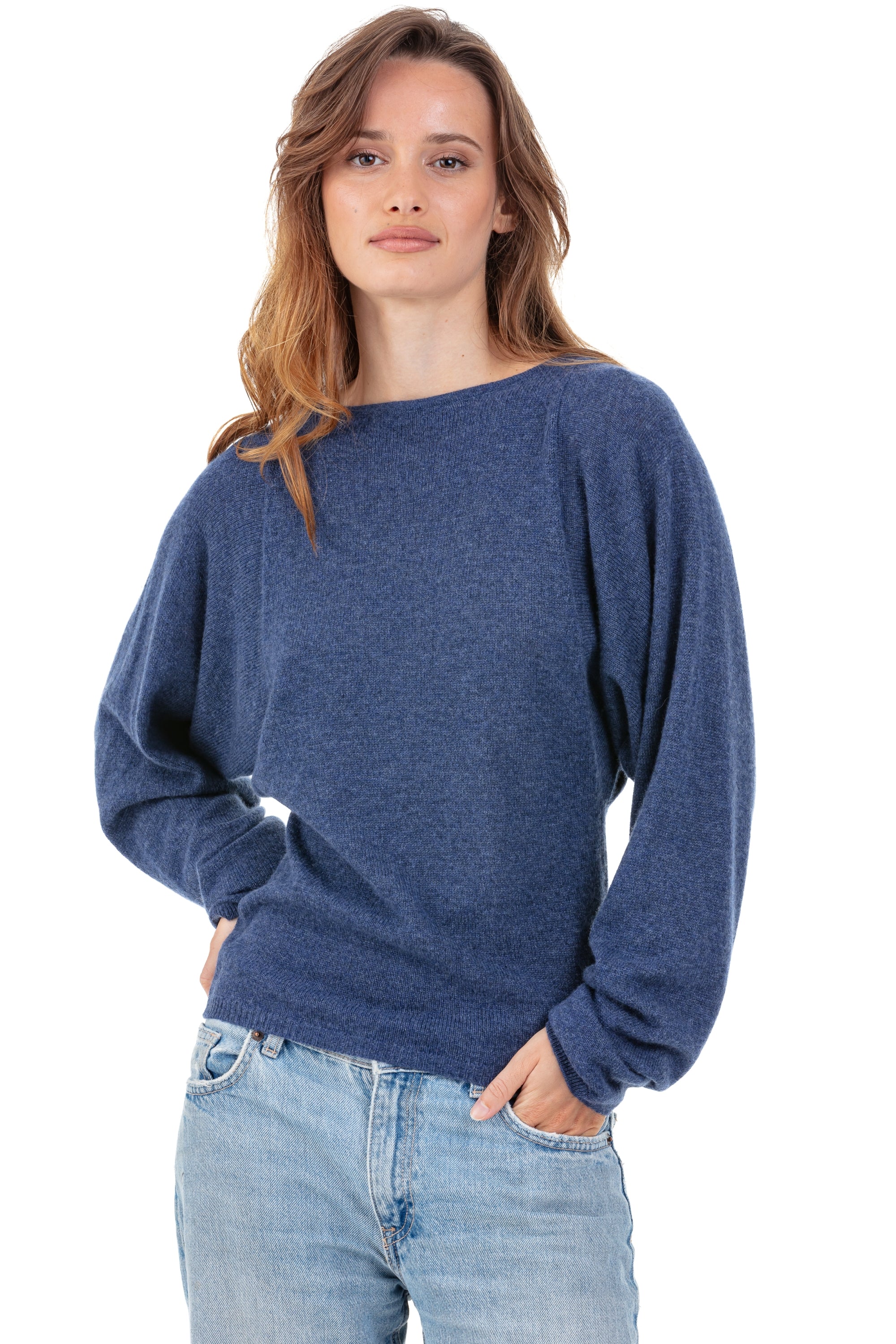 Palermo in cashmere donna - indigo - Mahogany