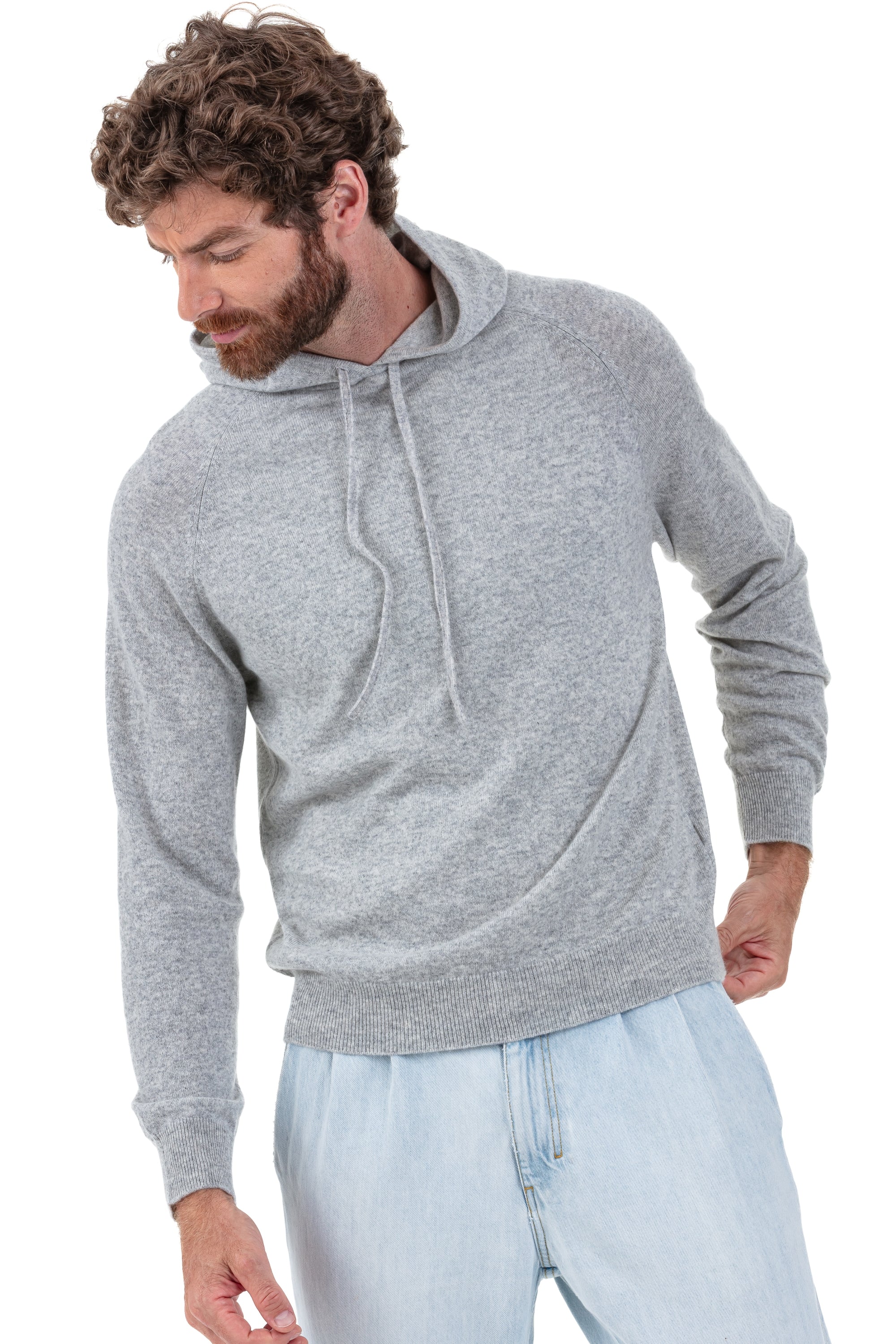 Palessio en cachemire homme - Vue 1 - flanelle chiné - Mahogany