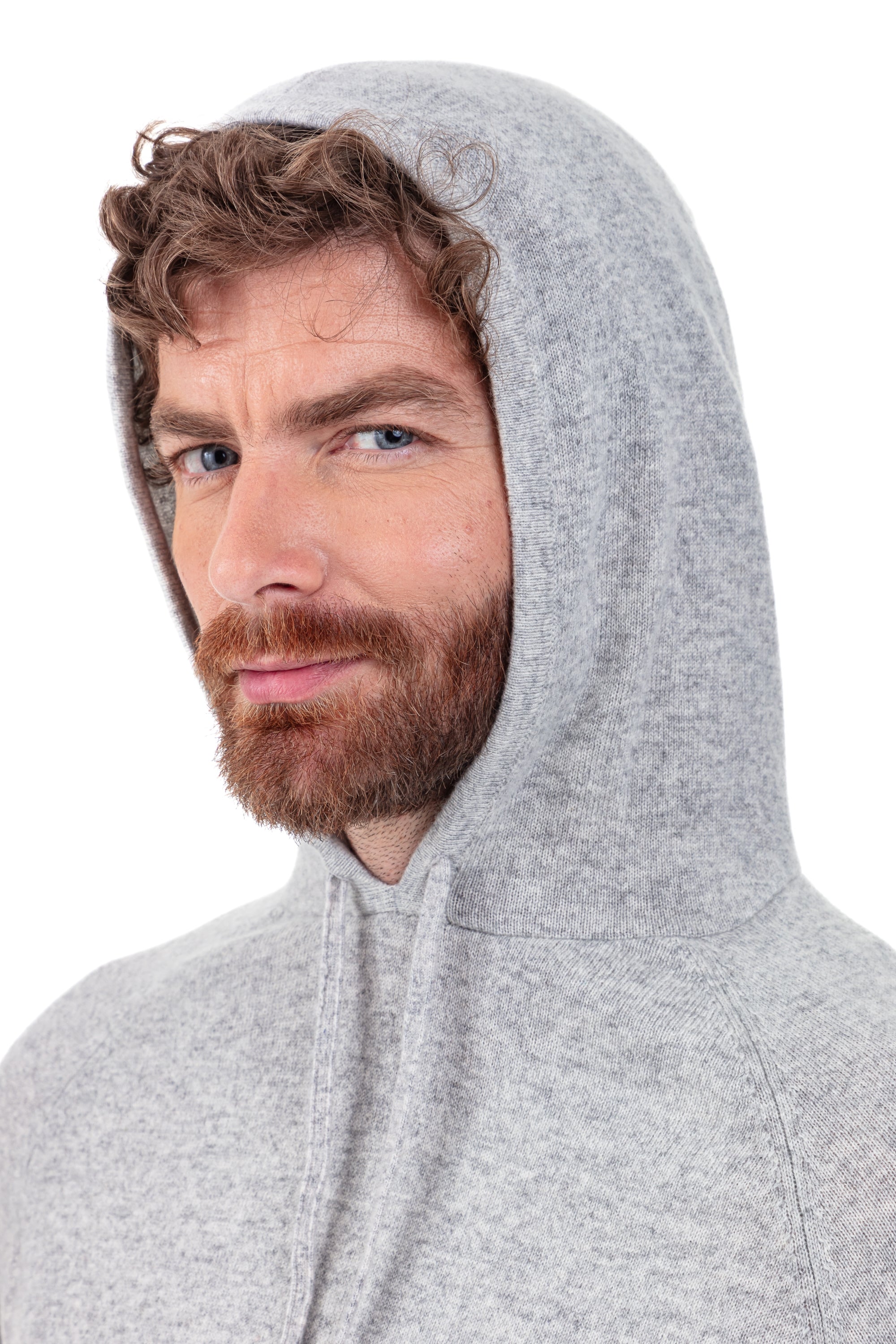 Palessio en cachemire homme - Vue 4 - flanelle chiné - Mahogany
