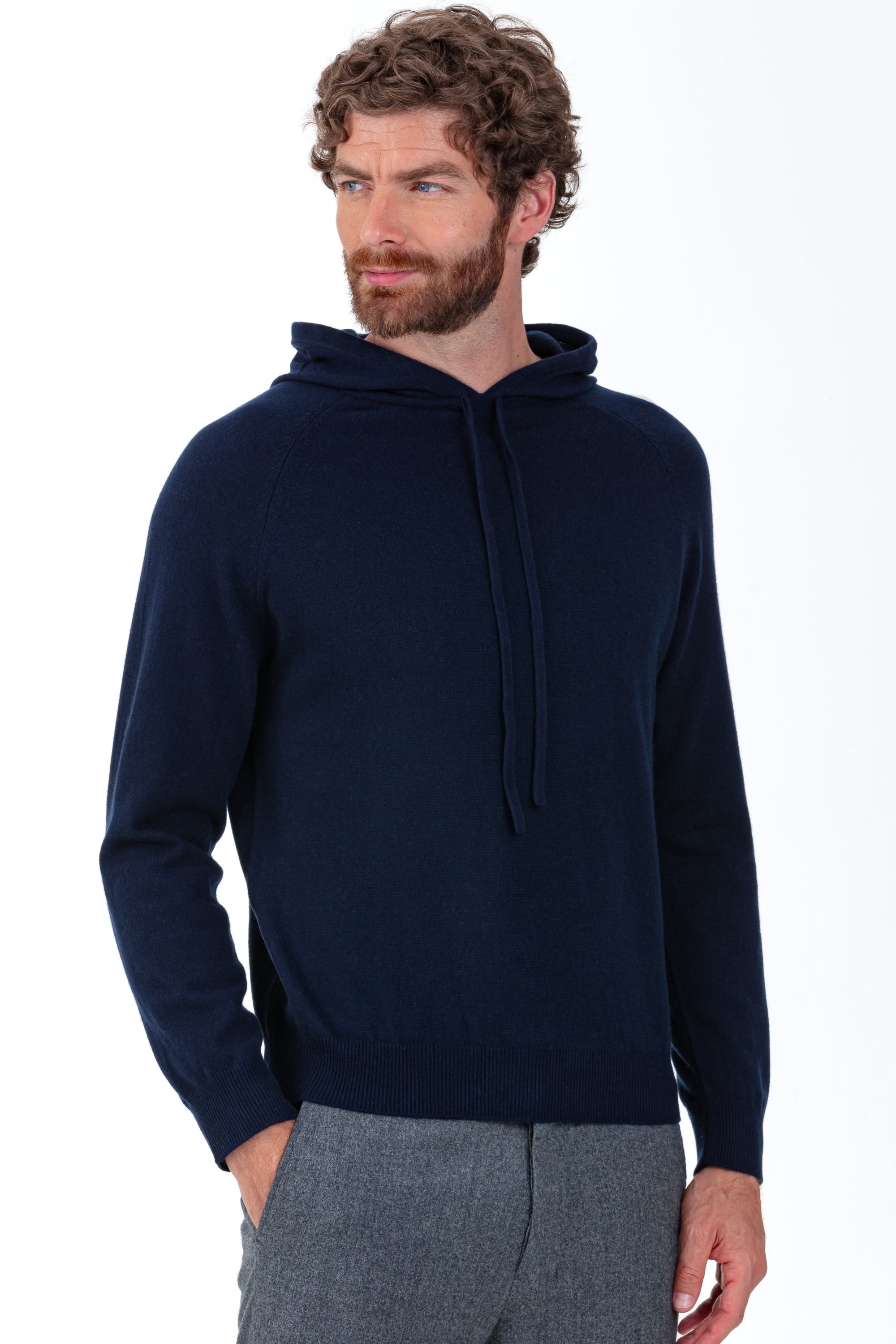 Palessio in cashmere uomo - blu marino scuro - Mahogany