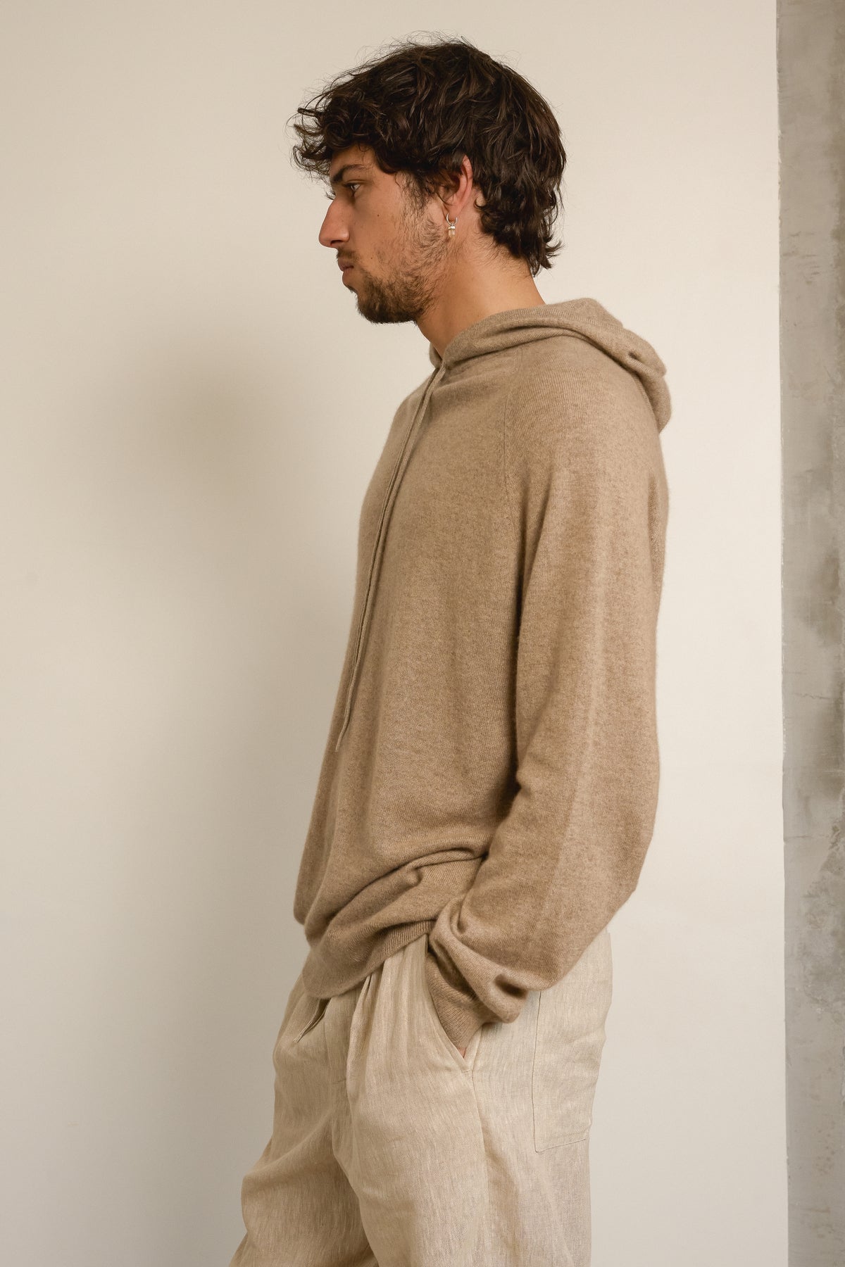 Palessio en cachemire homme - Vue 2 - natural brown - Mahogany