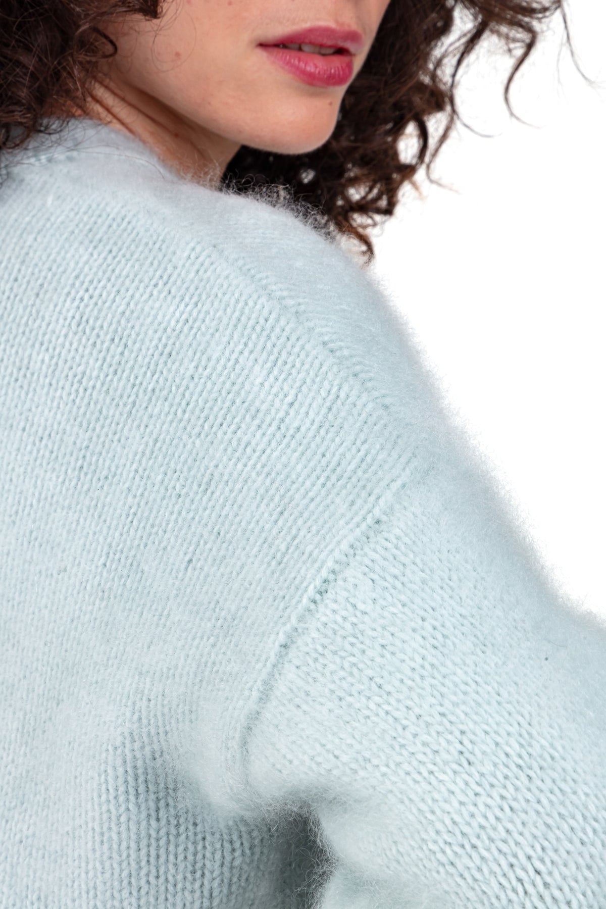 Pamela en cocoon cachemire femme - Vue 3 - aqua - Mahogany