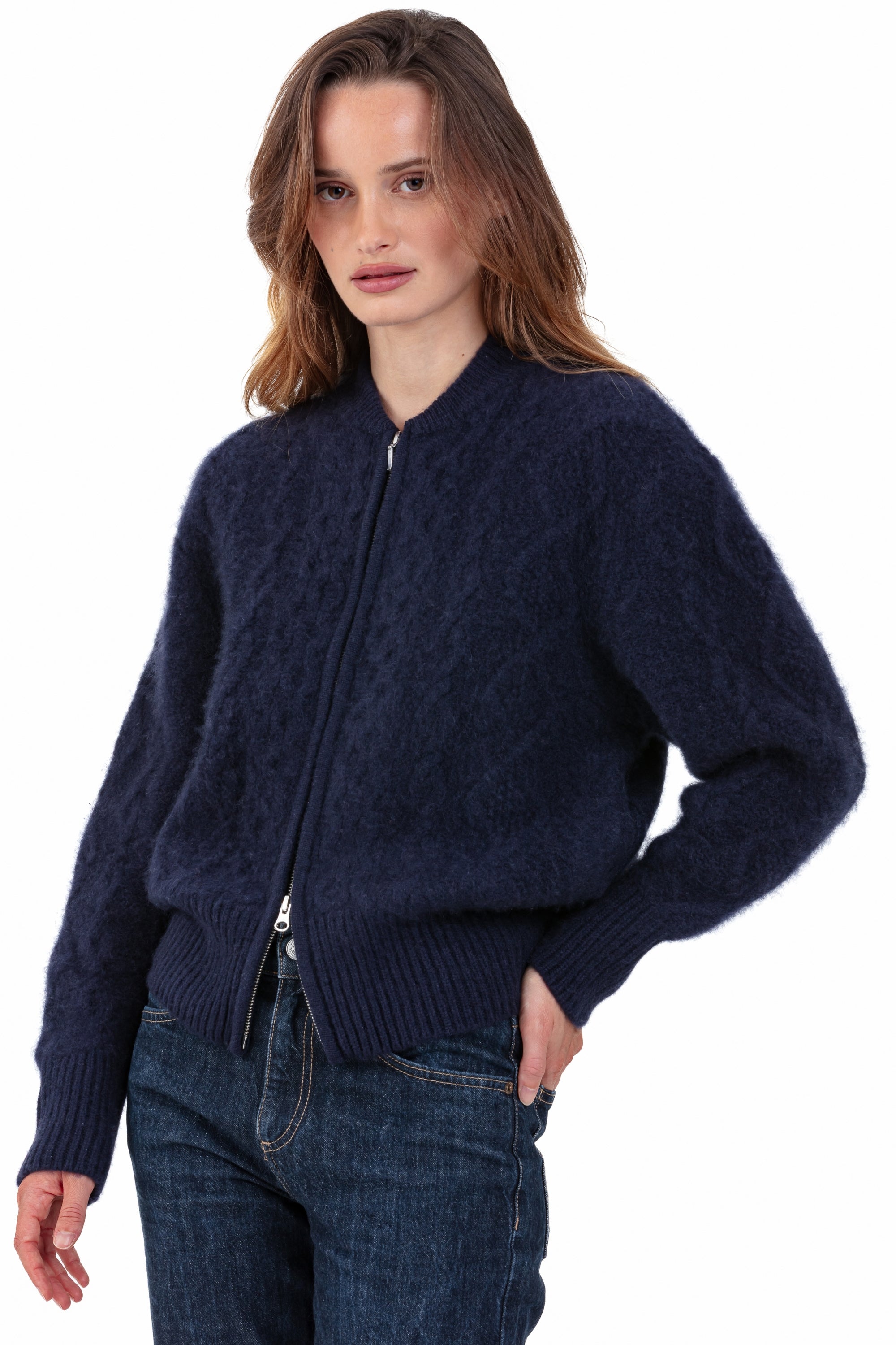 Paradis in cocoon cashmere donna - navy - Mahogany