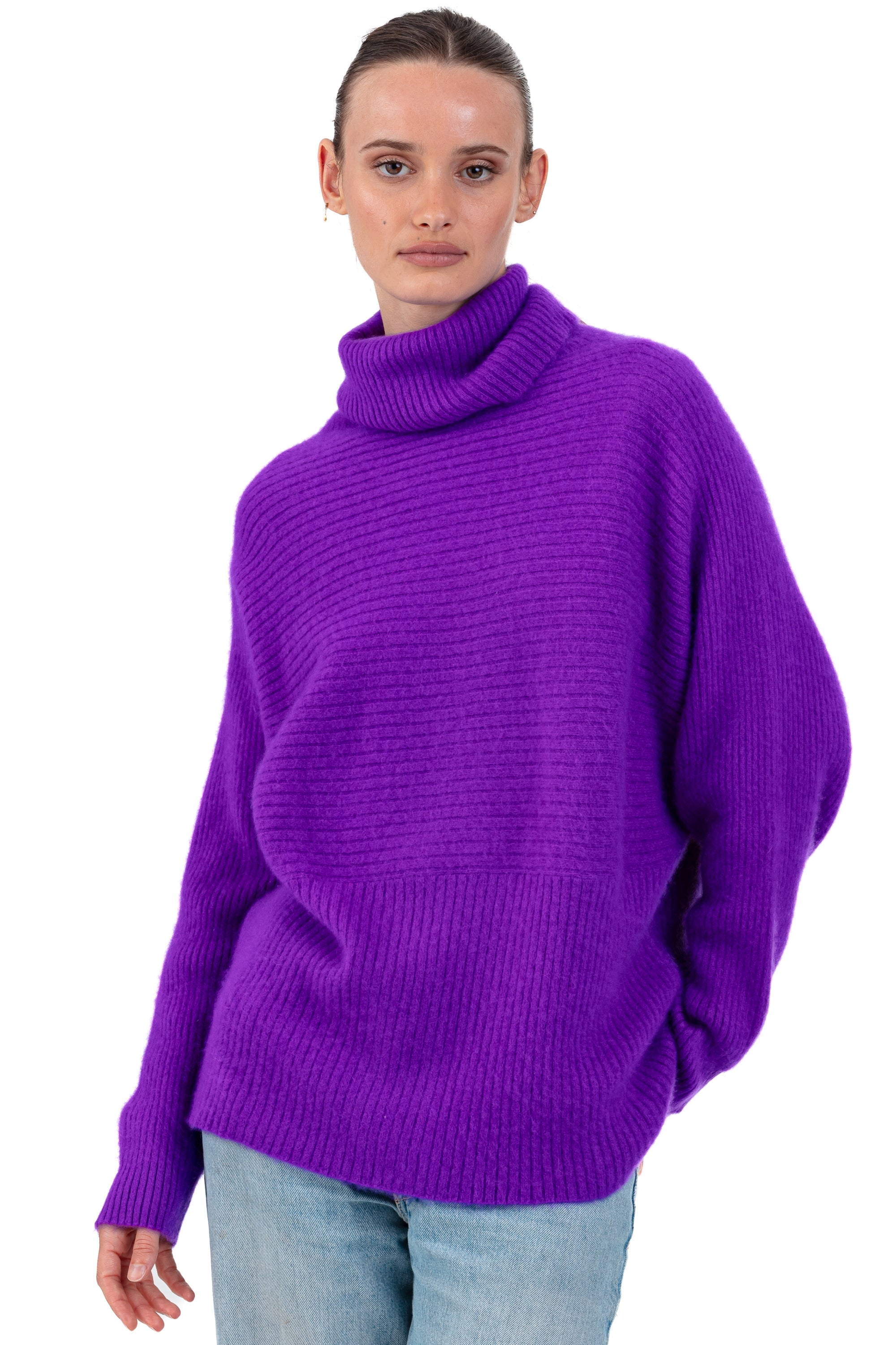 Parvati in cocoon cashmere donna - viola - Mahogany