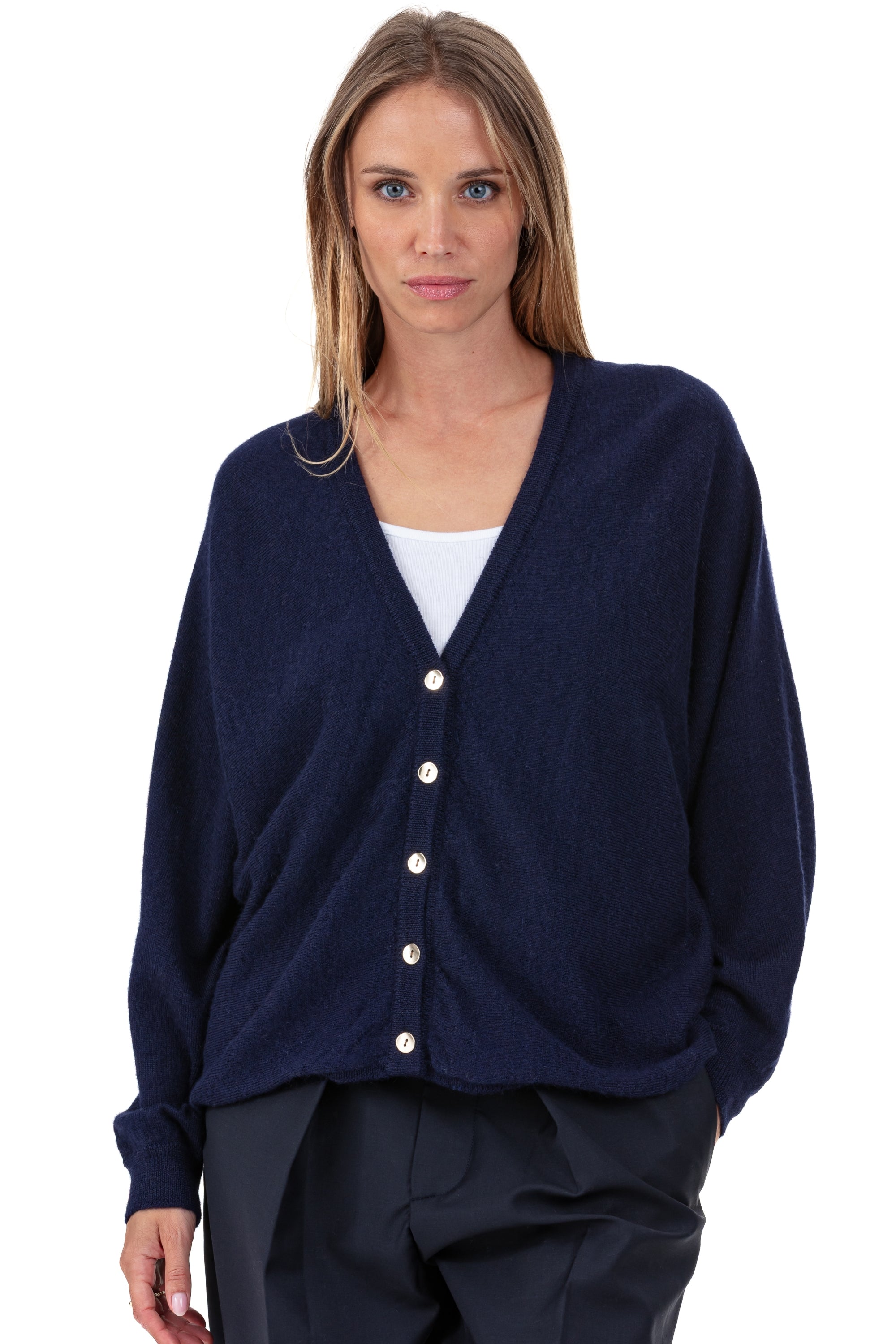 Patrizia in baby alpaca donna - blu marino - Mahogany