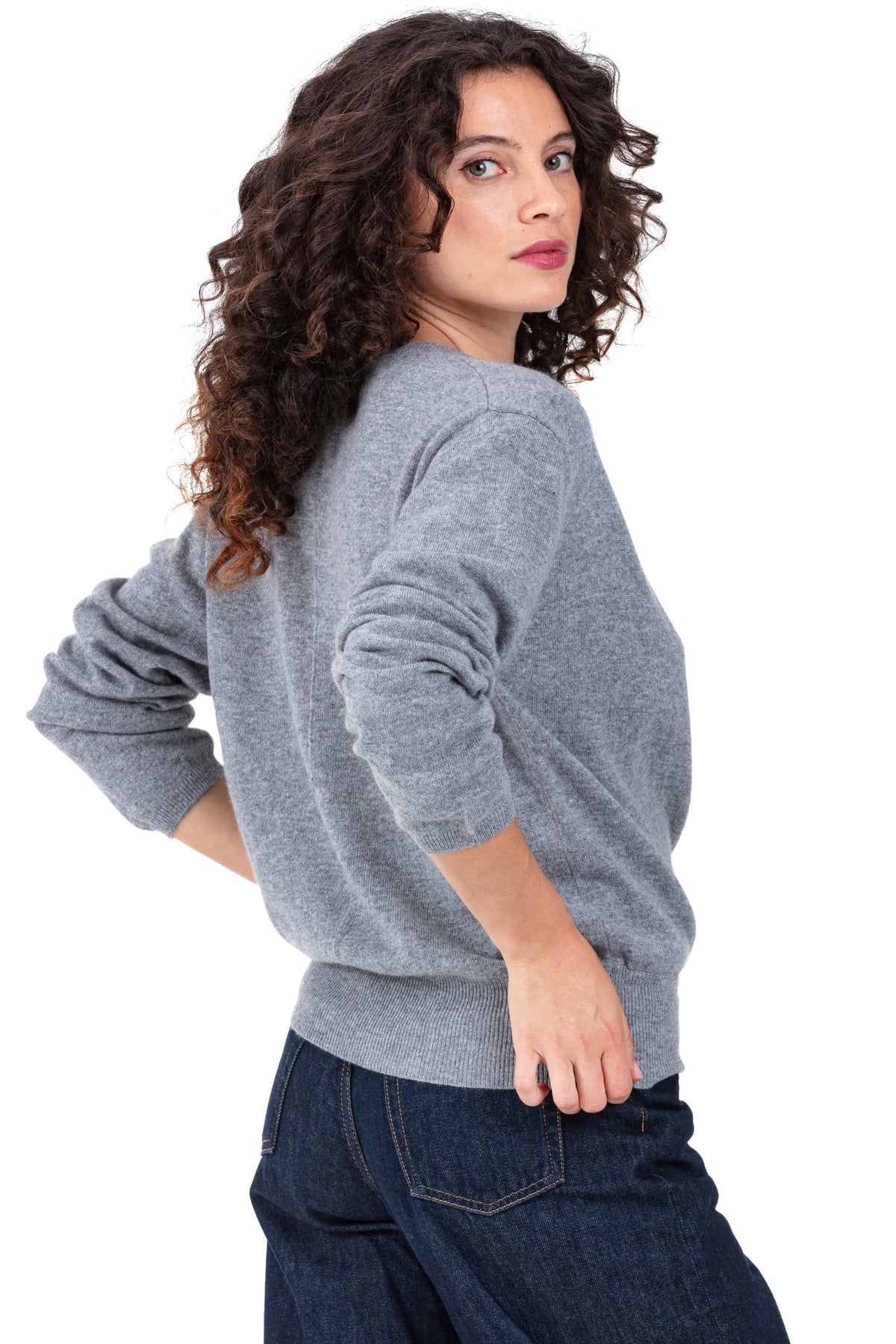 Paula en cachemire femme - Vue 1 - gris chiné - Mahogany