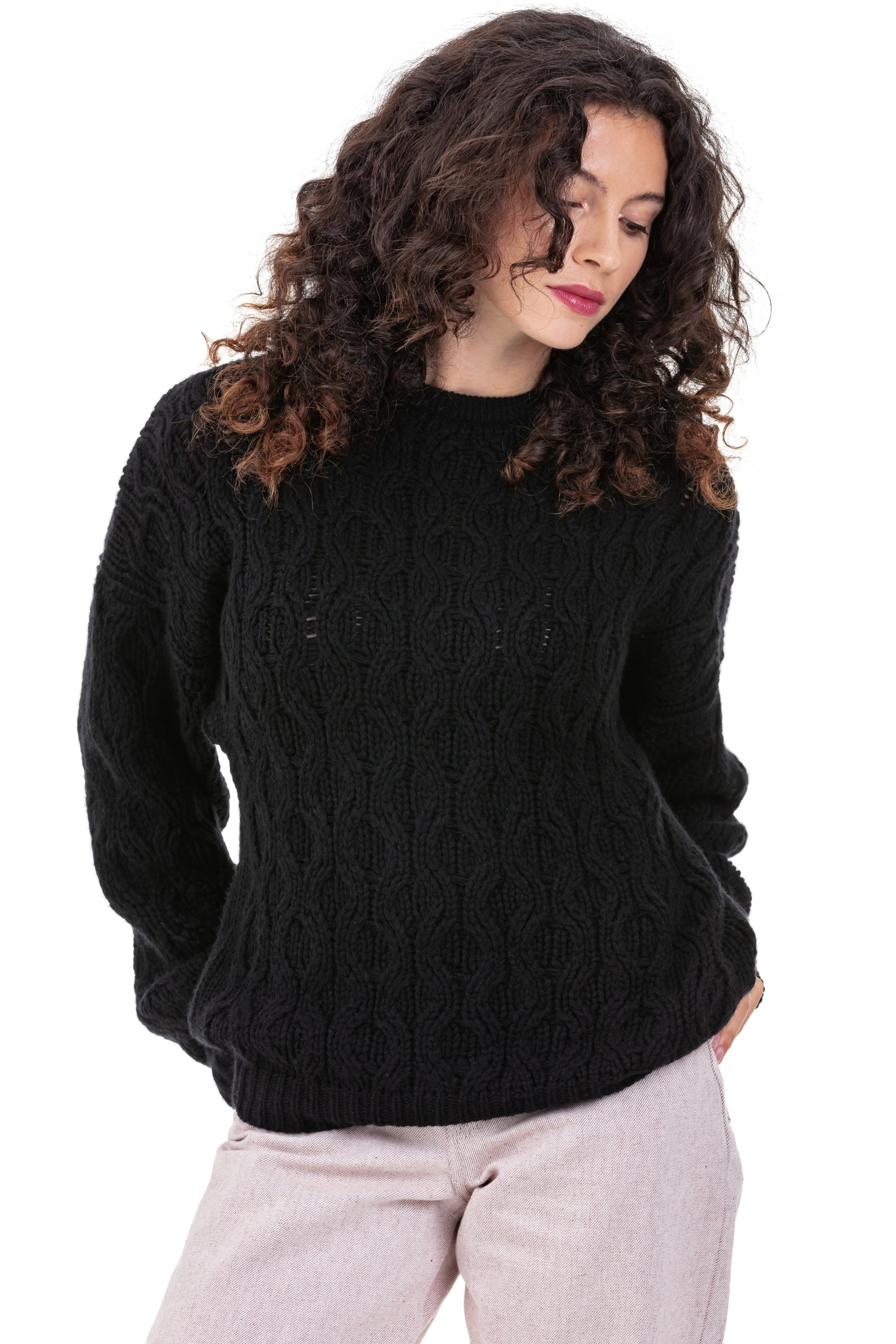 Paulette in cashmere donna - nero - Mahogany