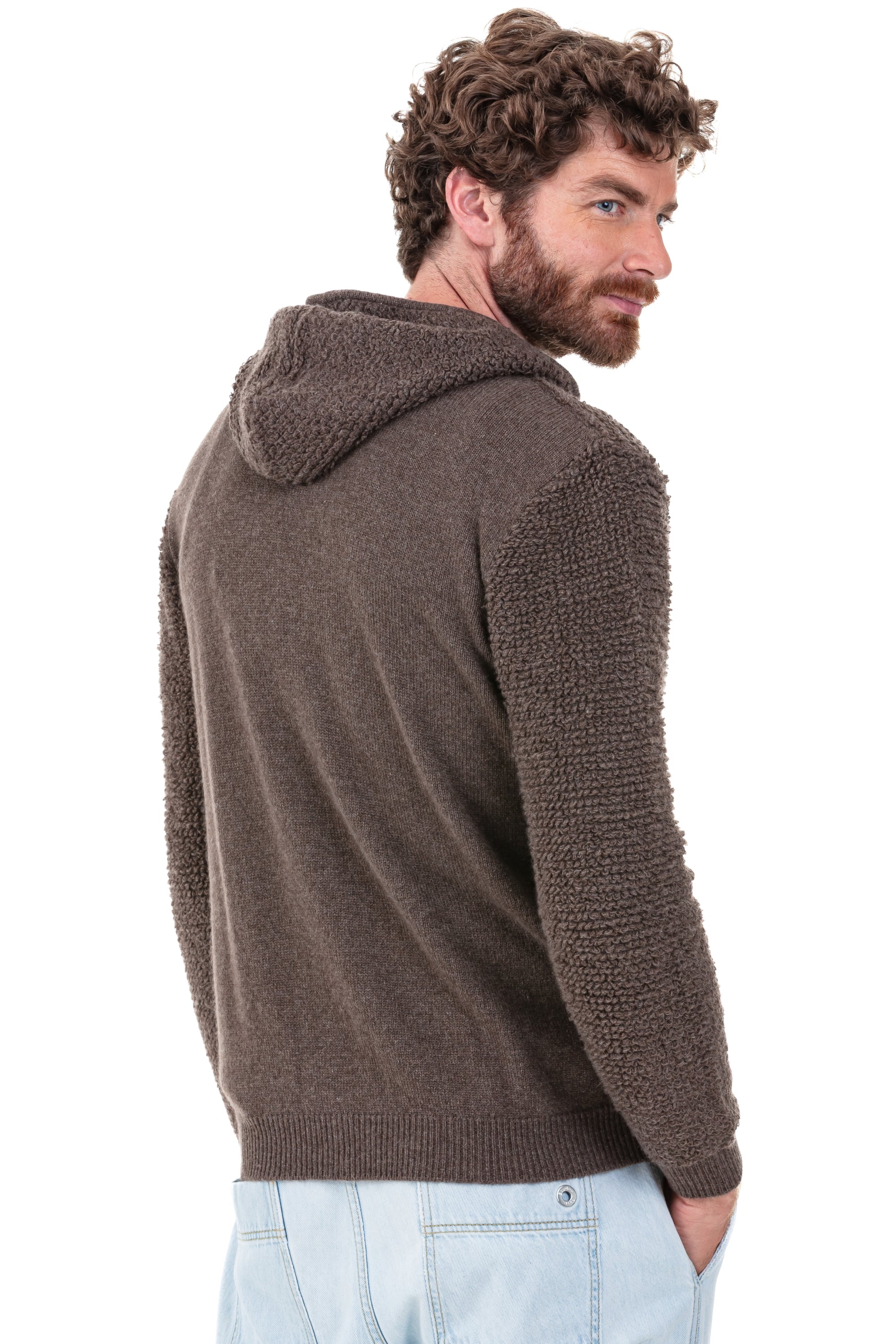 Pavel en cachemire homme - Vue 2 - marron chiné - Mahogany
