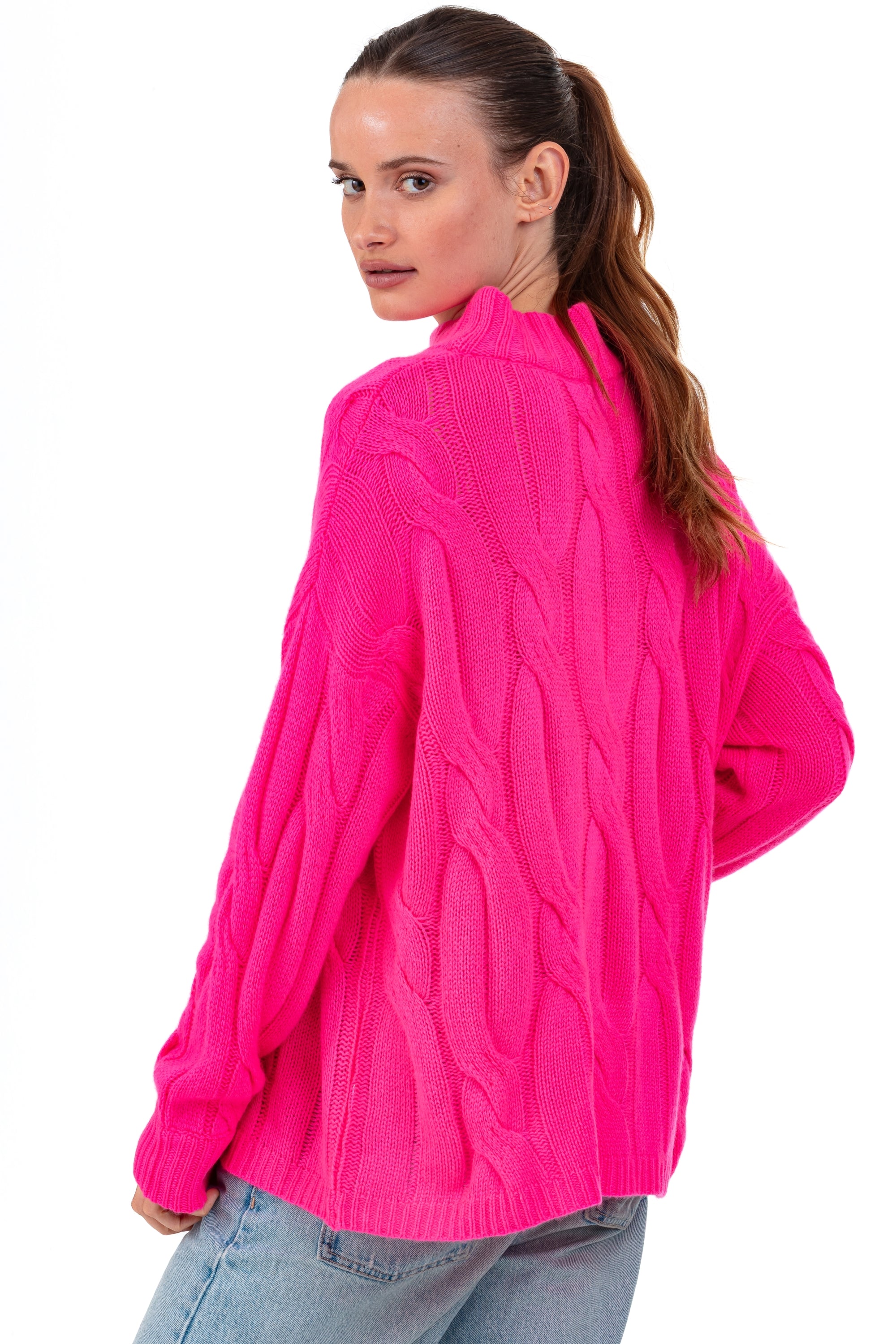 Penny en cachemire femme - Vue 2 - dayglo - Mahogany