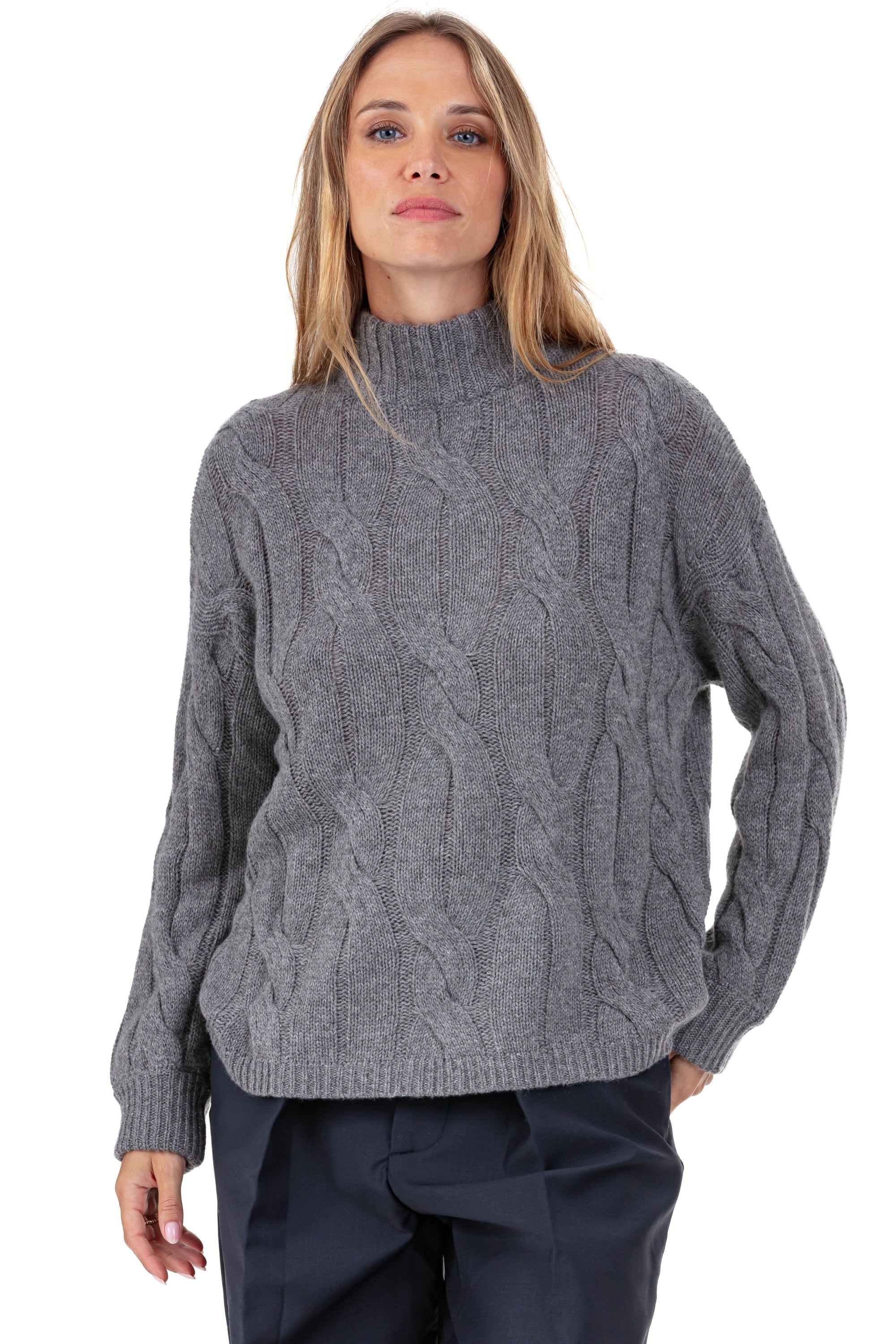 Penny in cashmere donna - marmotta chiné - Mahogany
