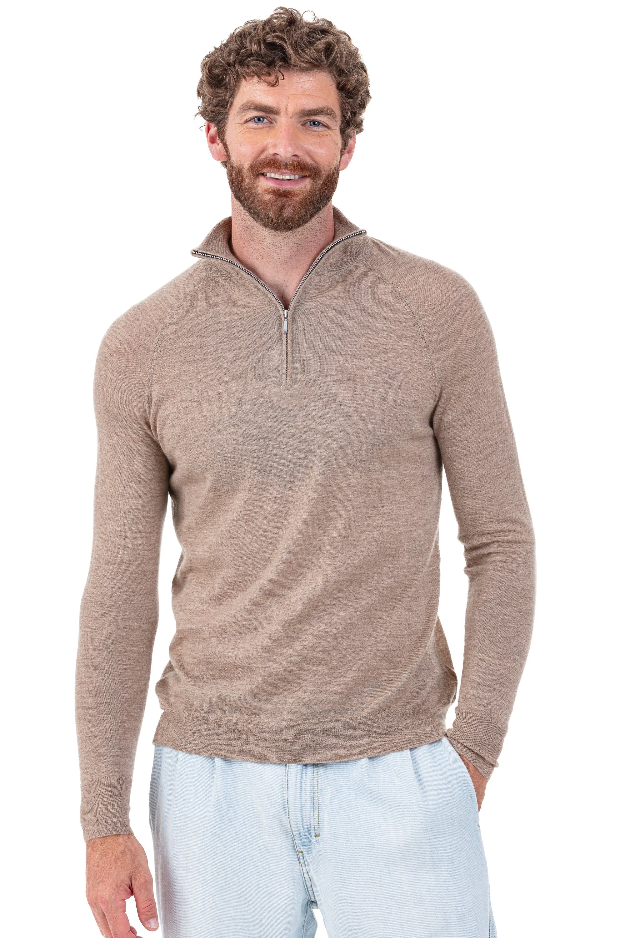 Perou in piuma di cashmere uomo - visone - Mahogany