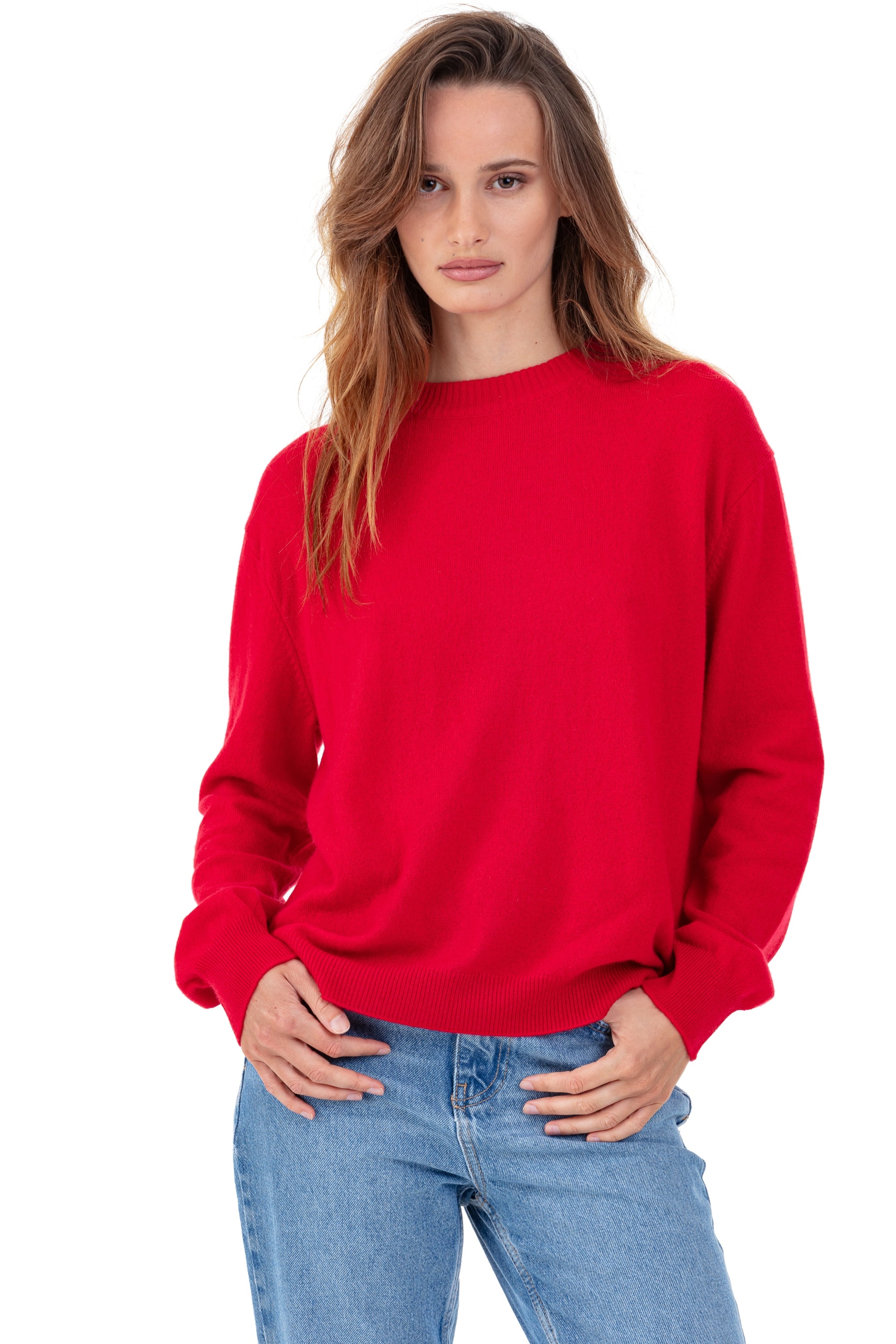 Philippine in cashmere donna - rosso velluto - Mahogany