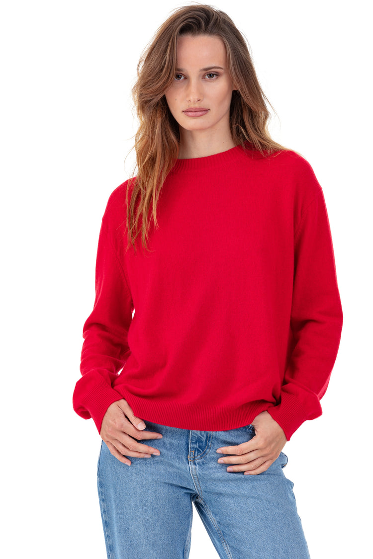 Philippine in cashmere donna - rosso velluto - Mahogany