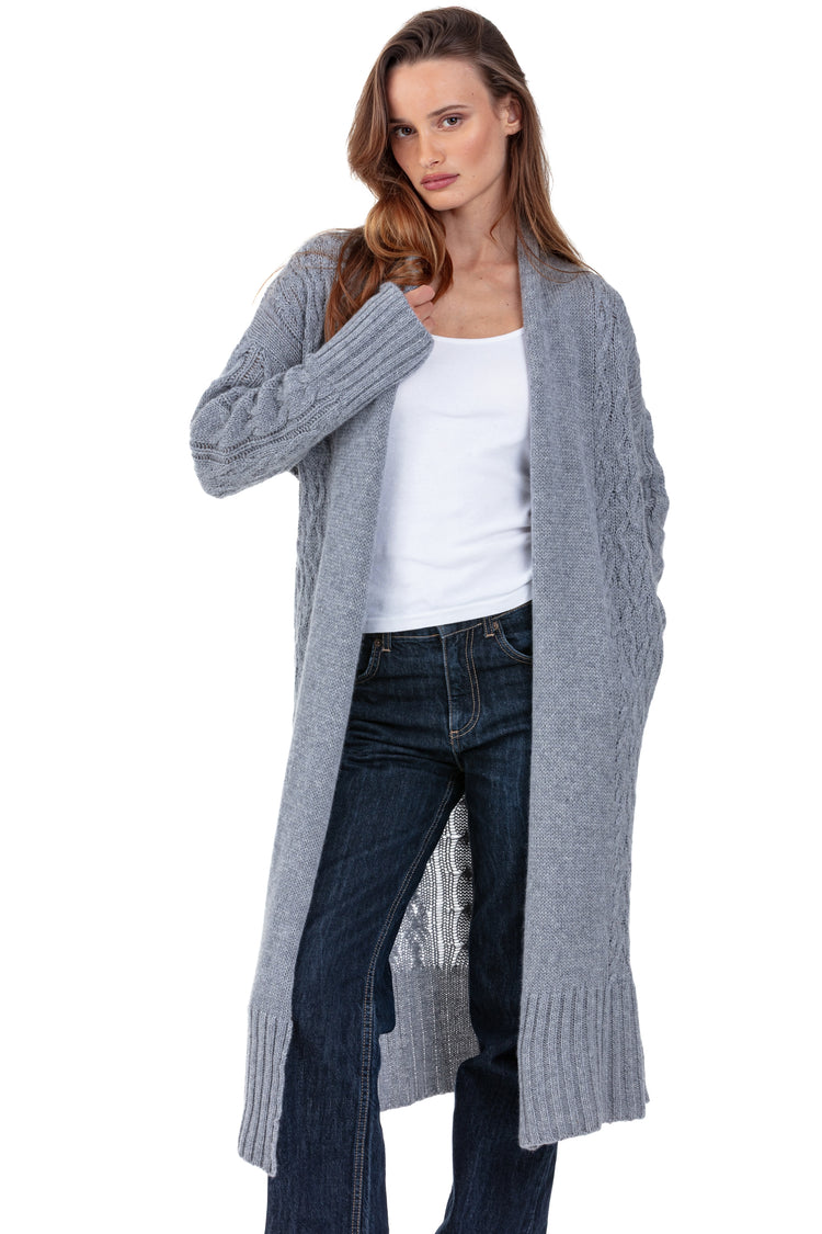 Philosophy in cashmere donna - grigio melange - Mahogany