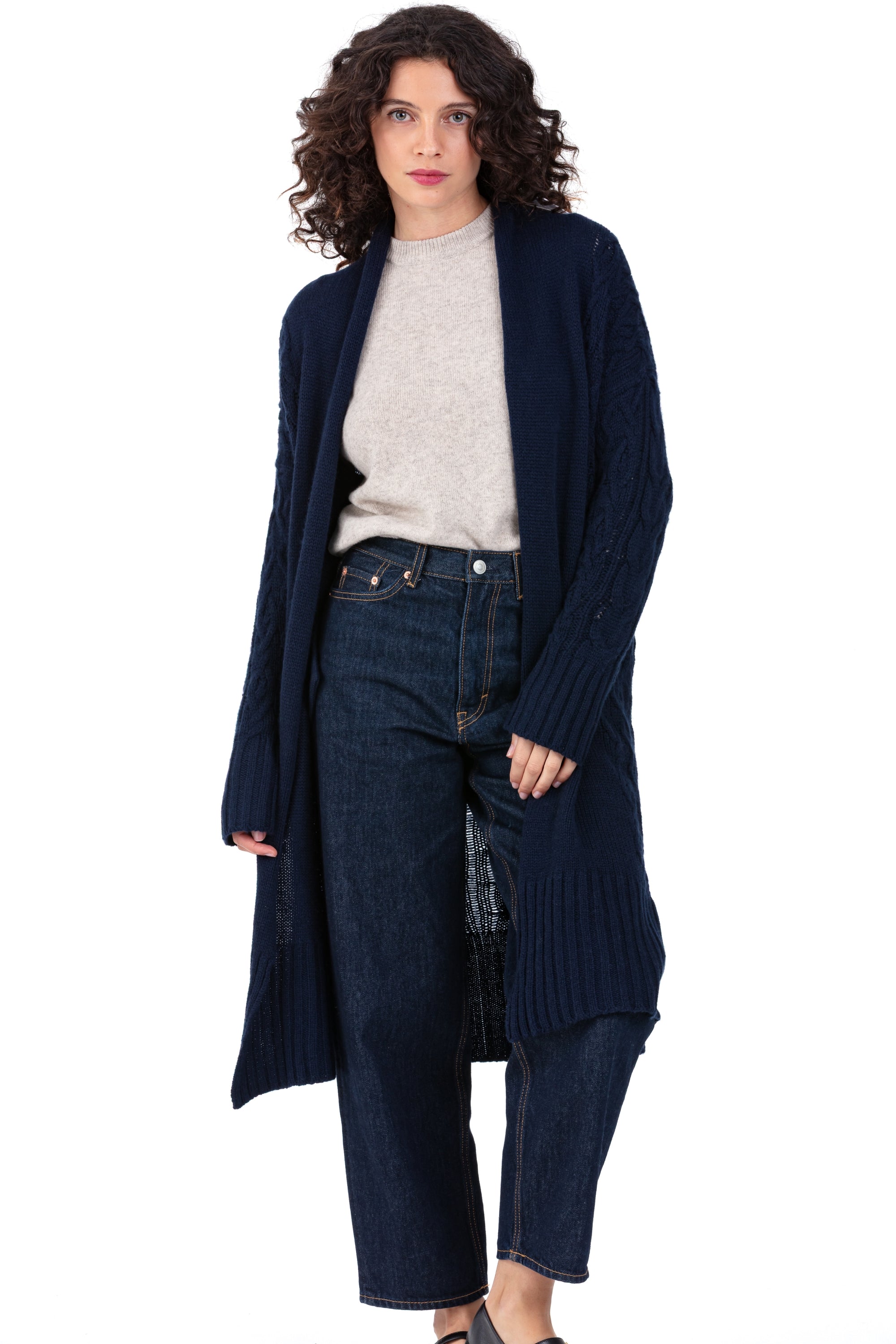Philosophy in cashmere donna - blu marino scuro - Mahogany