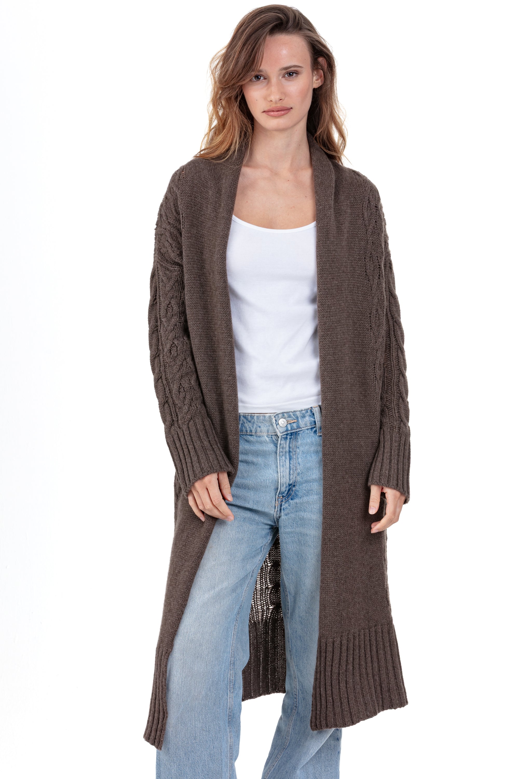 Philosophy in cashmere donna - marrone chiné - Mahogany