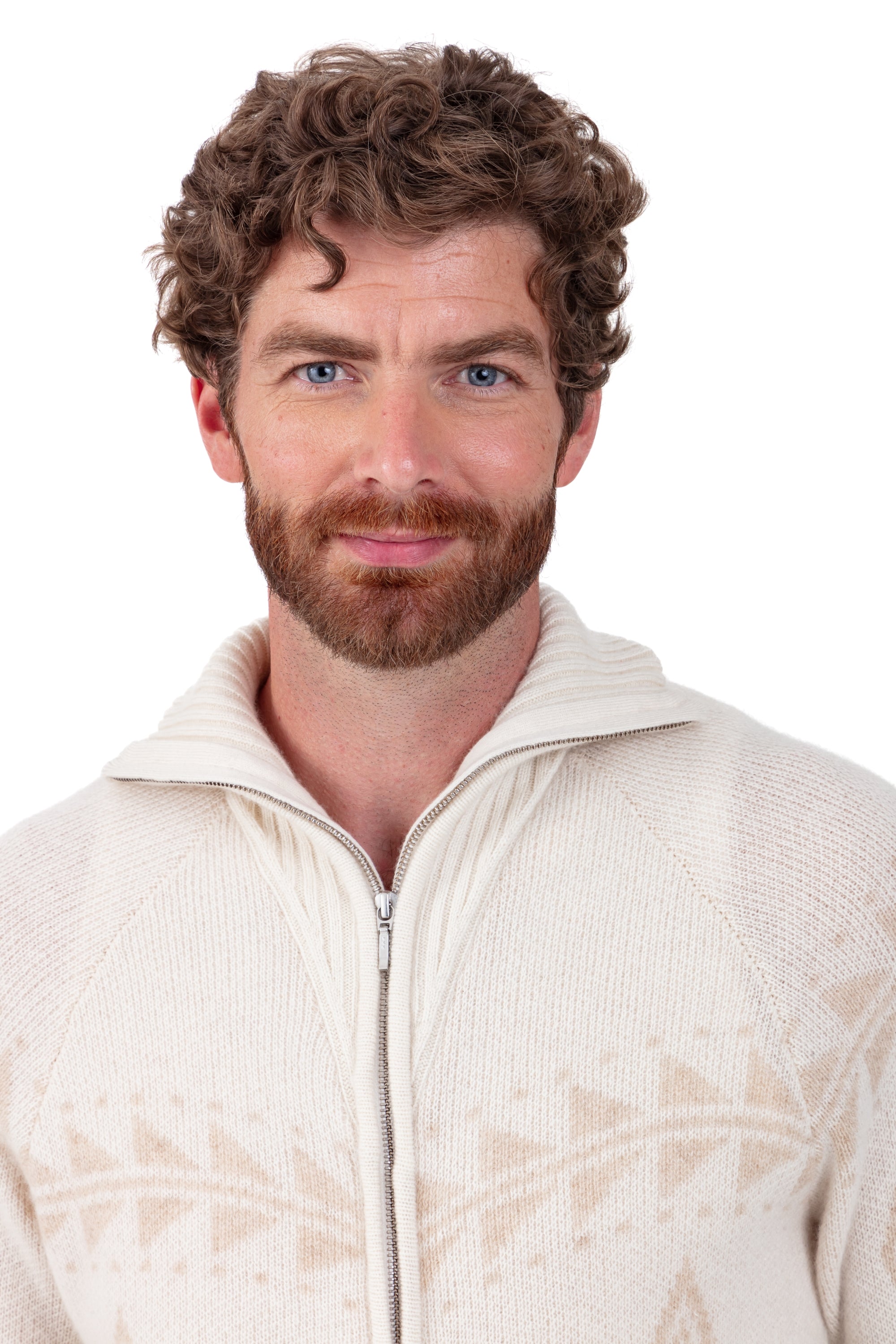 Phoenix en cachemire homme - Vue 4 - natural écru / natural winter dawn - Mahogany