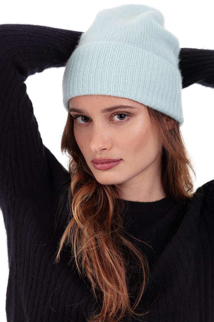 Pilou in cocoon cashmere misto - acqua - Mahogany