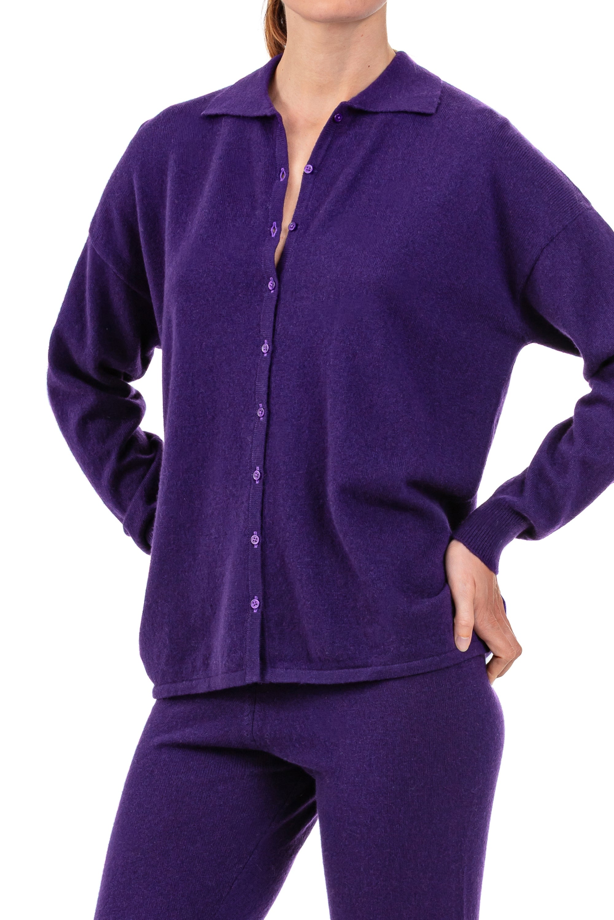 Piramisu en cachemire femme - Vue 1 - deep purple - Mahogany