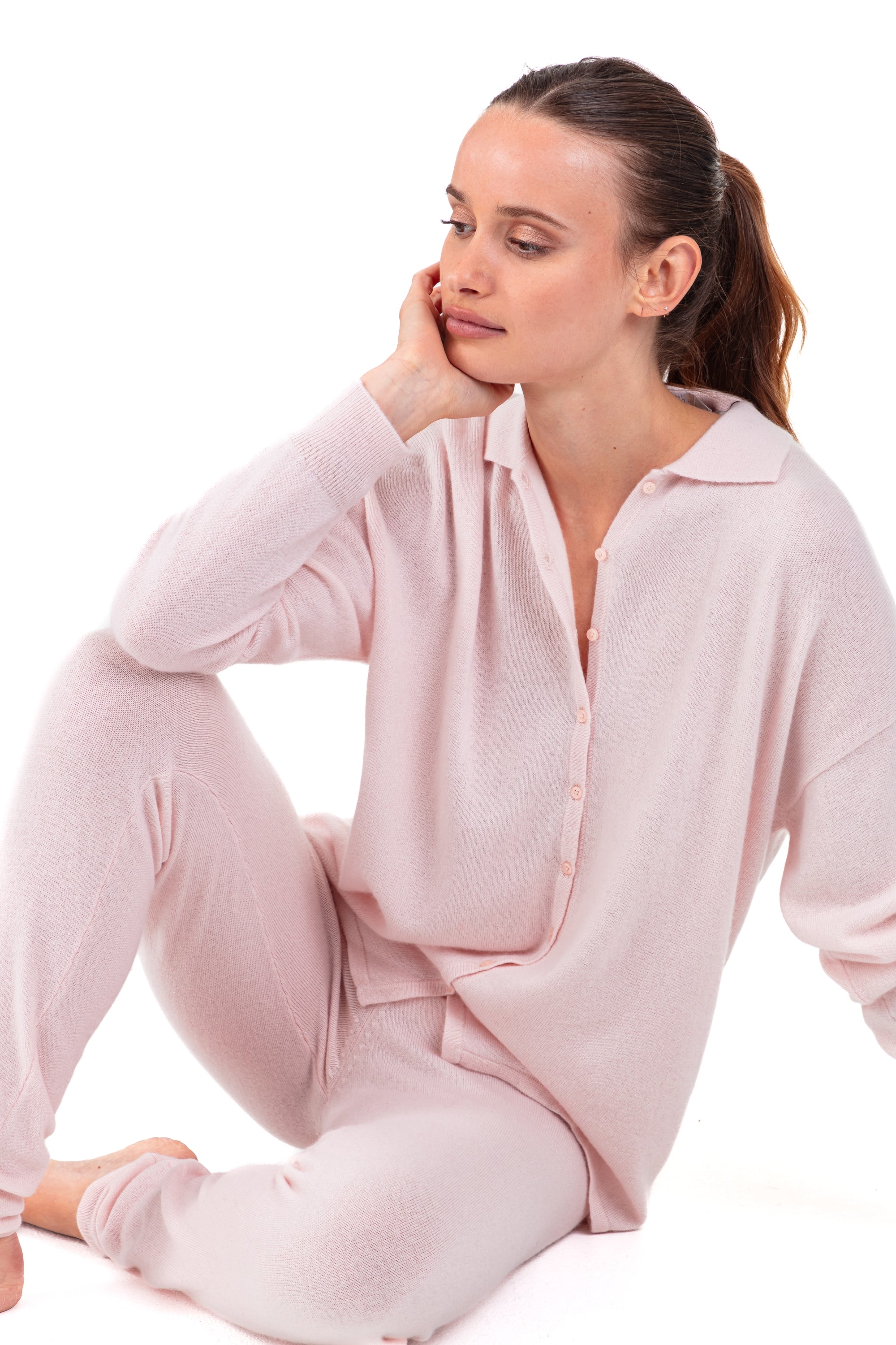 Piramisu in cashmere donna - rosa pallido - Mahogany