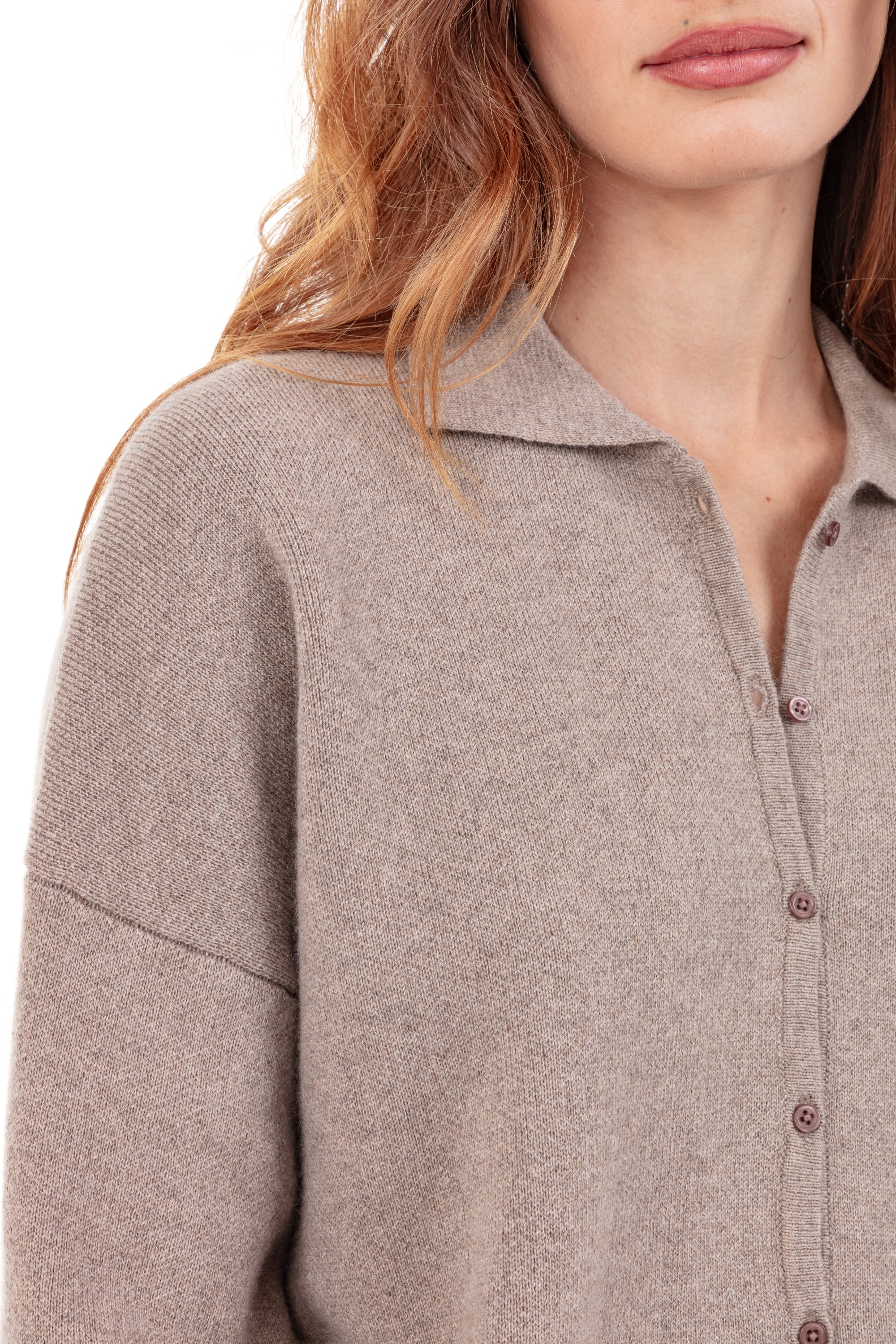 Poppy en cachemire femme - Vue 2 - natural brown - Mahogany