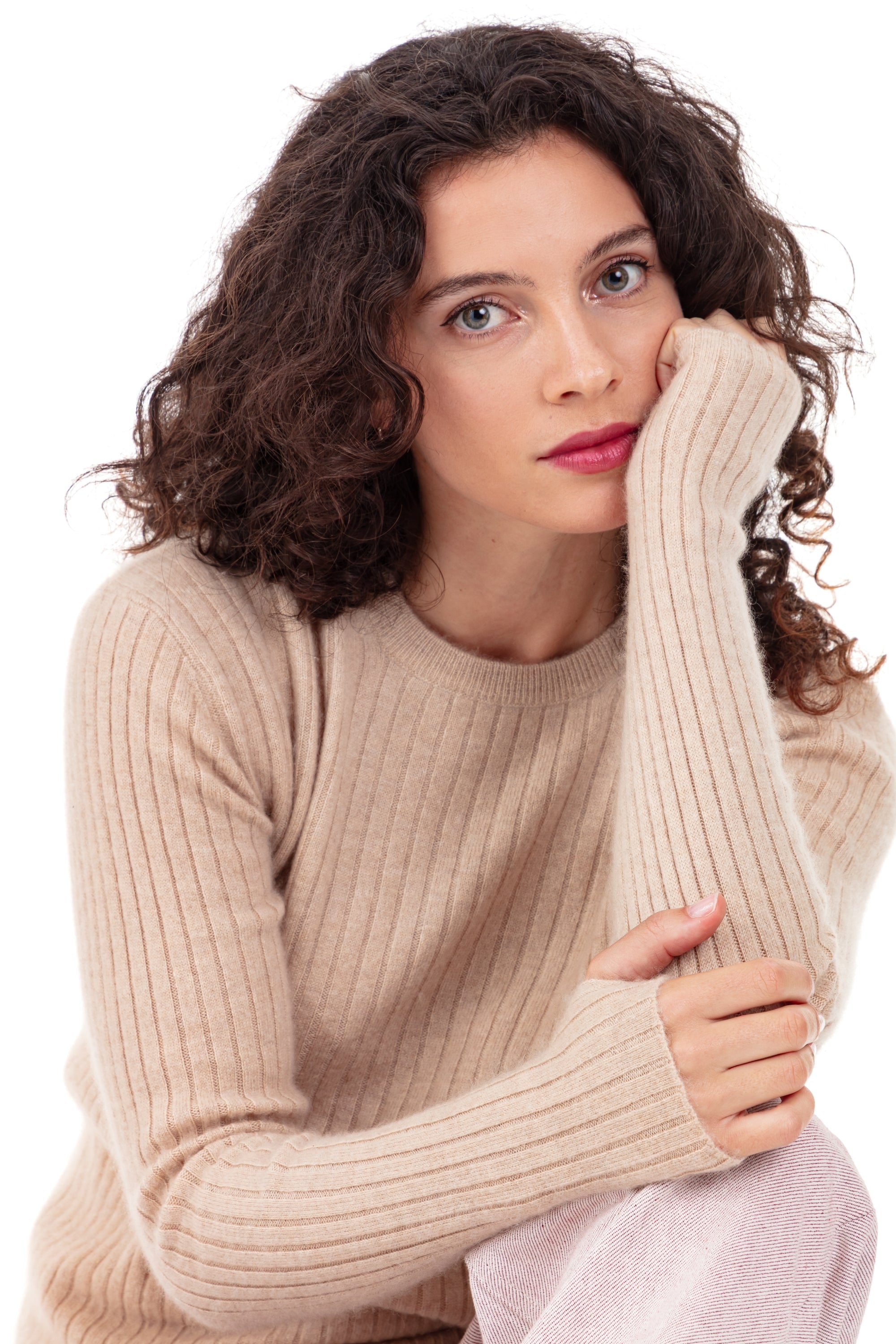 Princess in cocoon cashmere donna - beige - Mahogany
