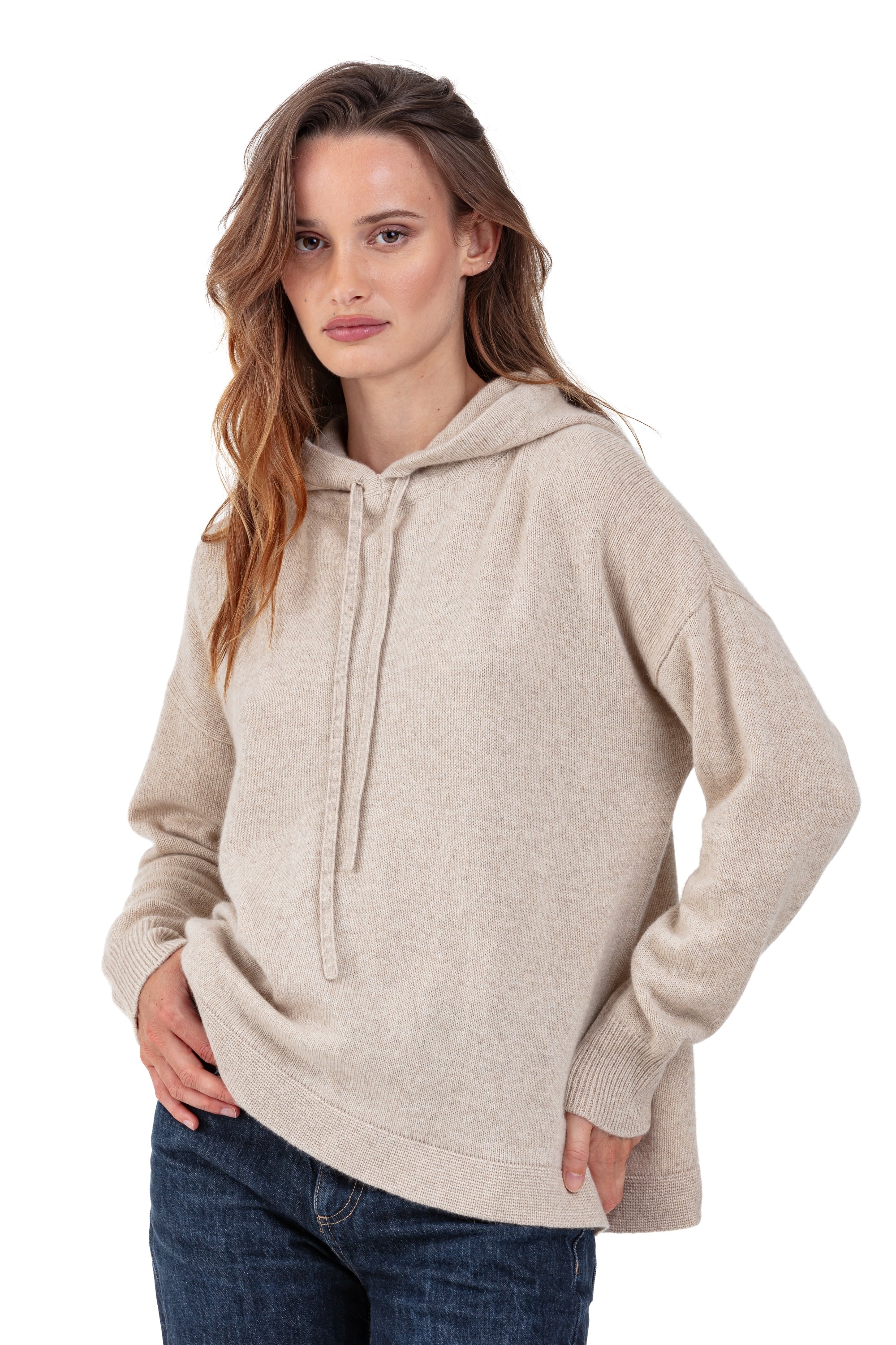 Proust in cashmere donna - natural winter dawn - Mahogany