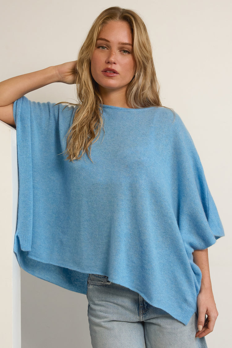 Maglione in cashmere, 100% cashmere, donna, collo rotondo, vestibilità oversize, maniche lunghe, fino, , Mahogany