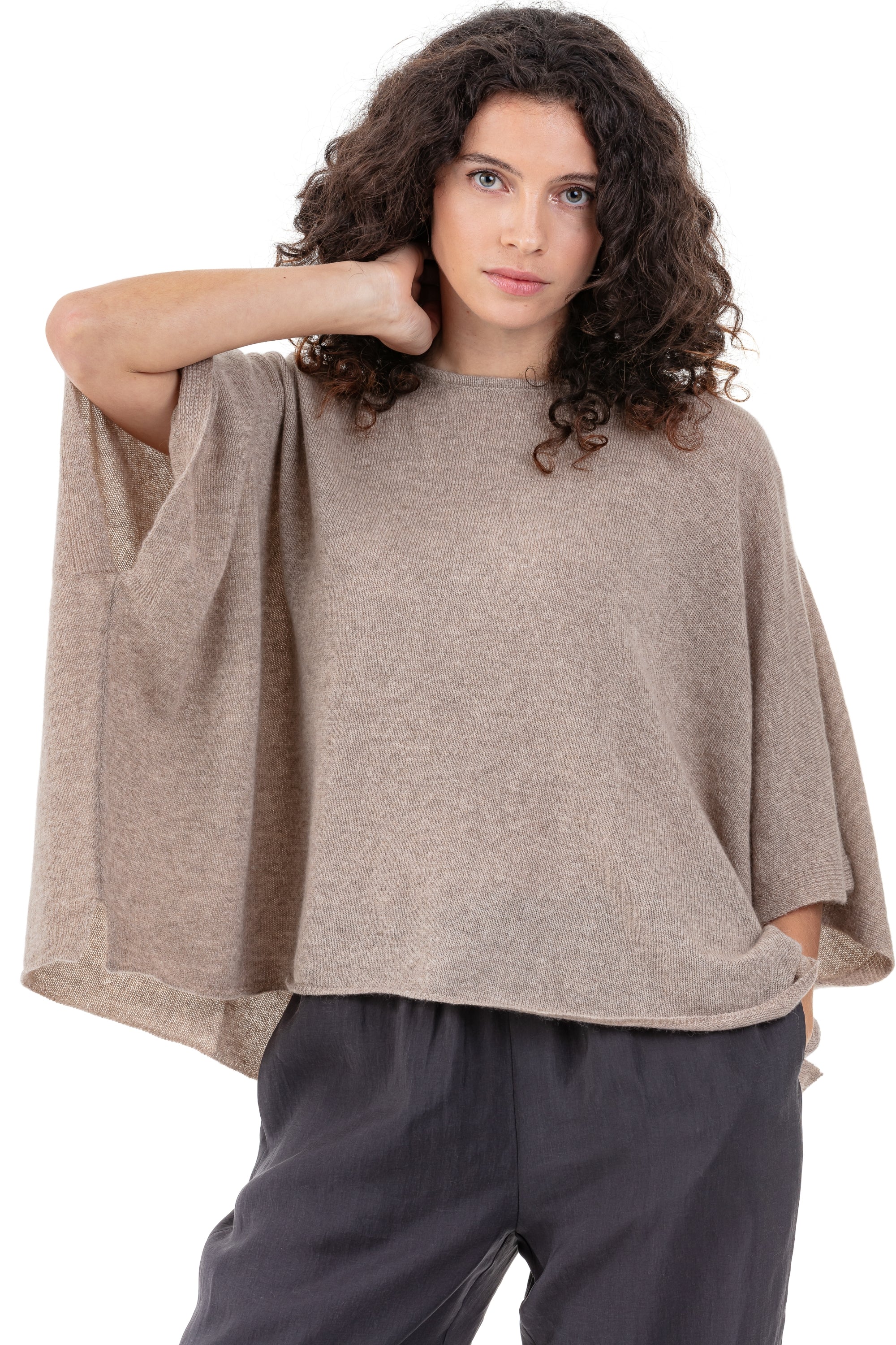 Pythagore in cashmere donna - natural brown - Mahogany