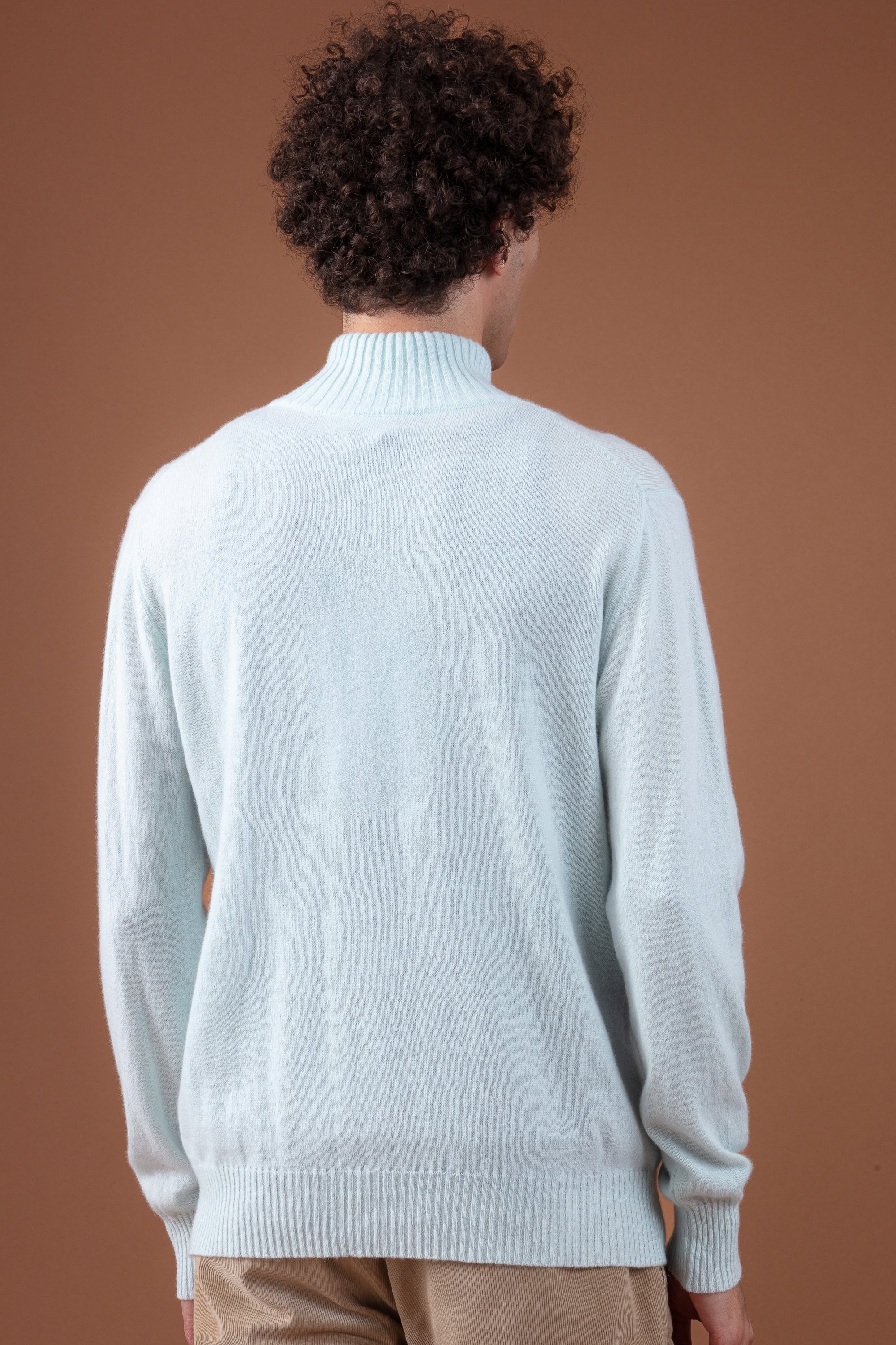 Chazam en cachemire homme - Vue 1 - aqua - Mahogany