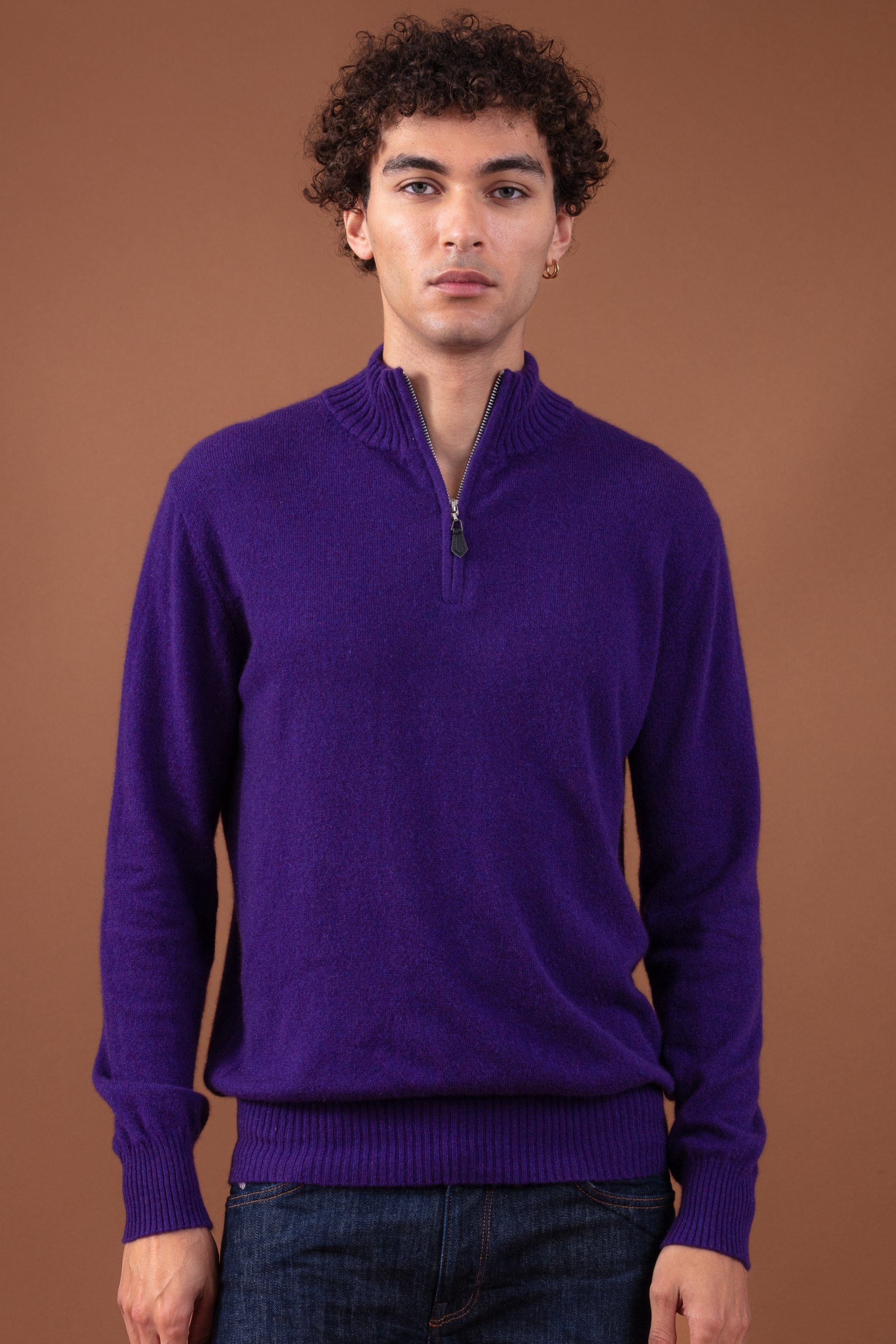 Chazam in cashmere uomo - majesty - Mahogany