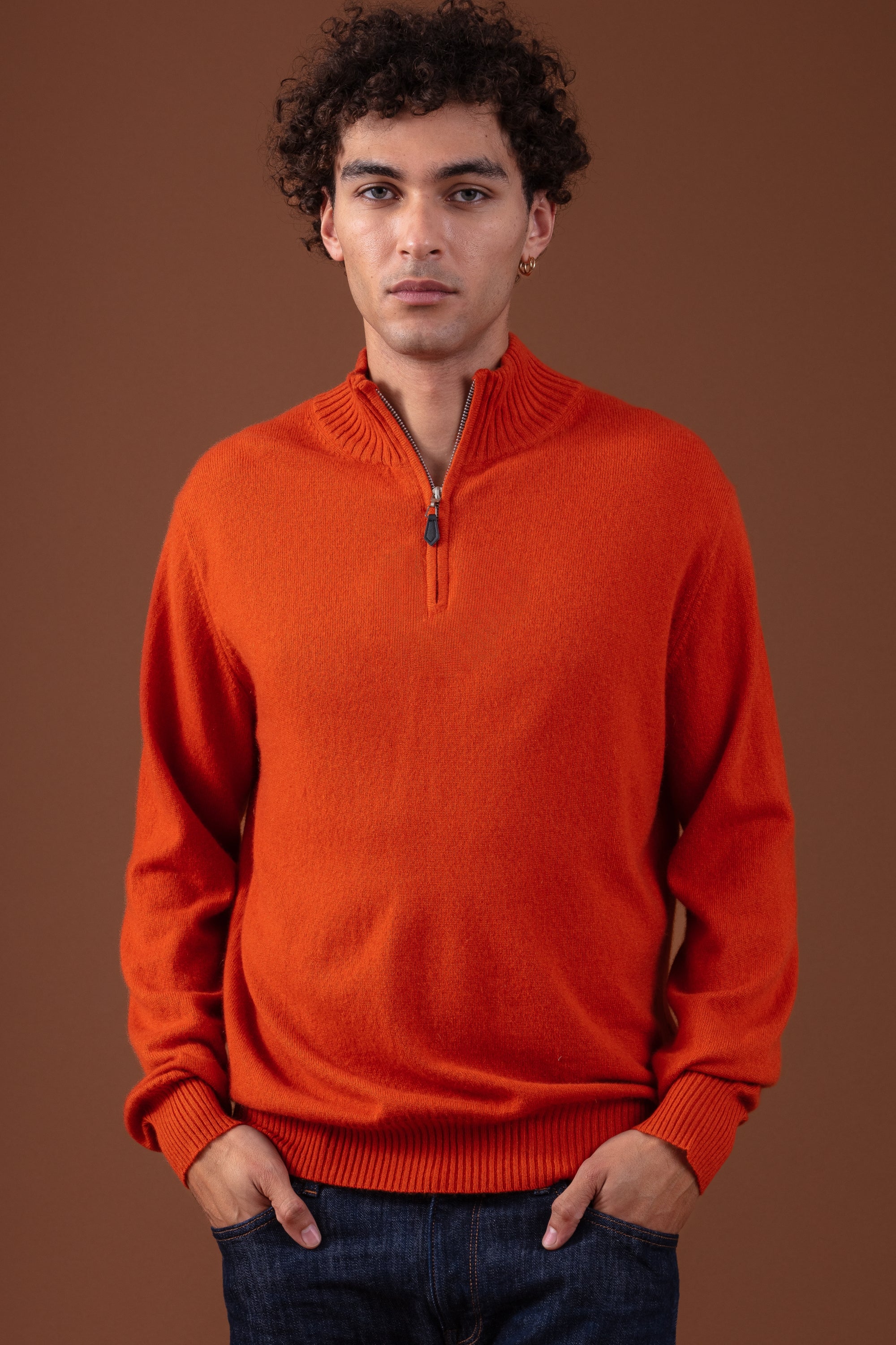 Chazam in cashmere uomo - marmelade - Mahogany