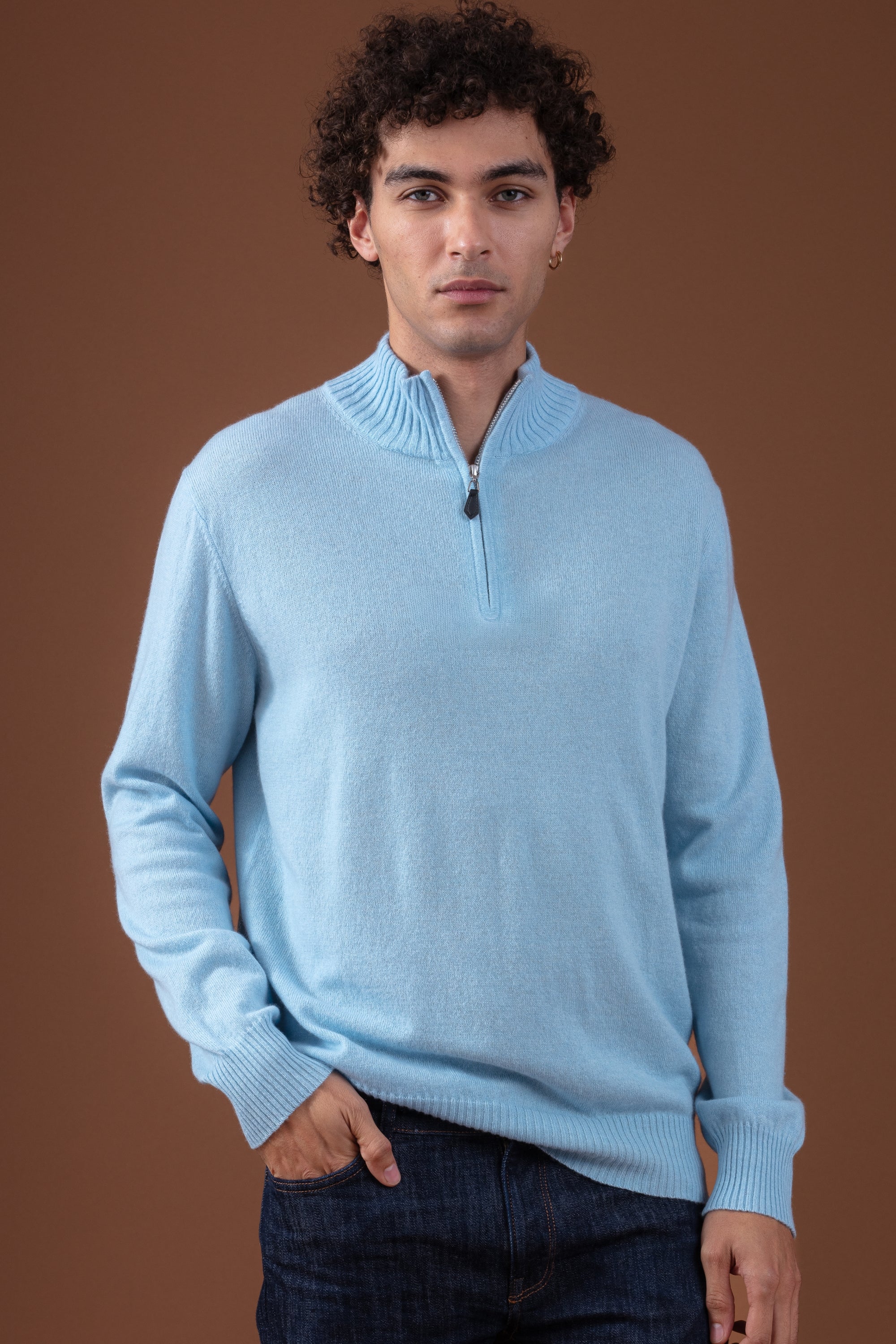 Chazam in cashmere uomo - stratosphere - Mahogany