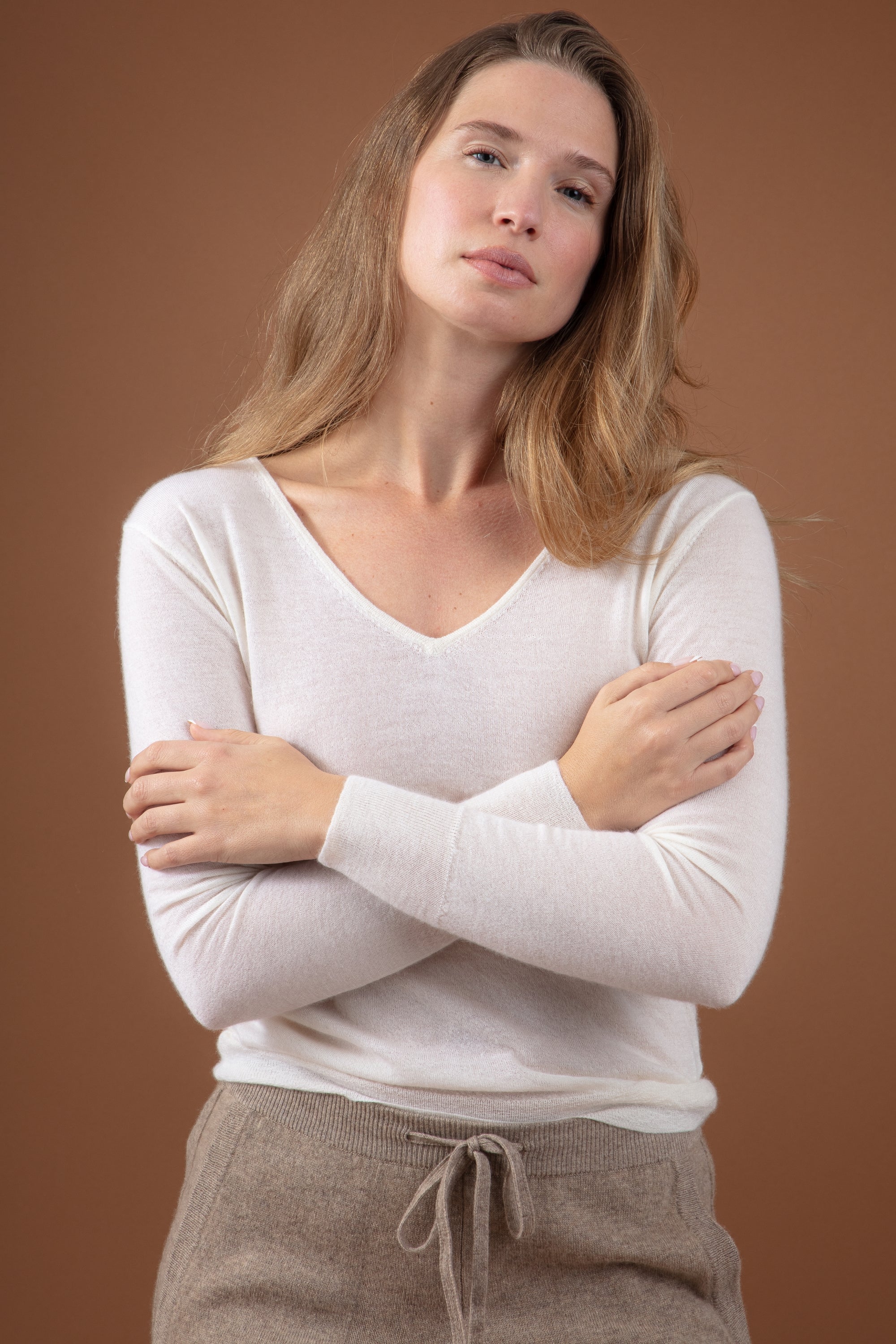Picchu in duvet di cashmere donna - bianco avorio - Mahogany