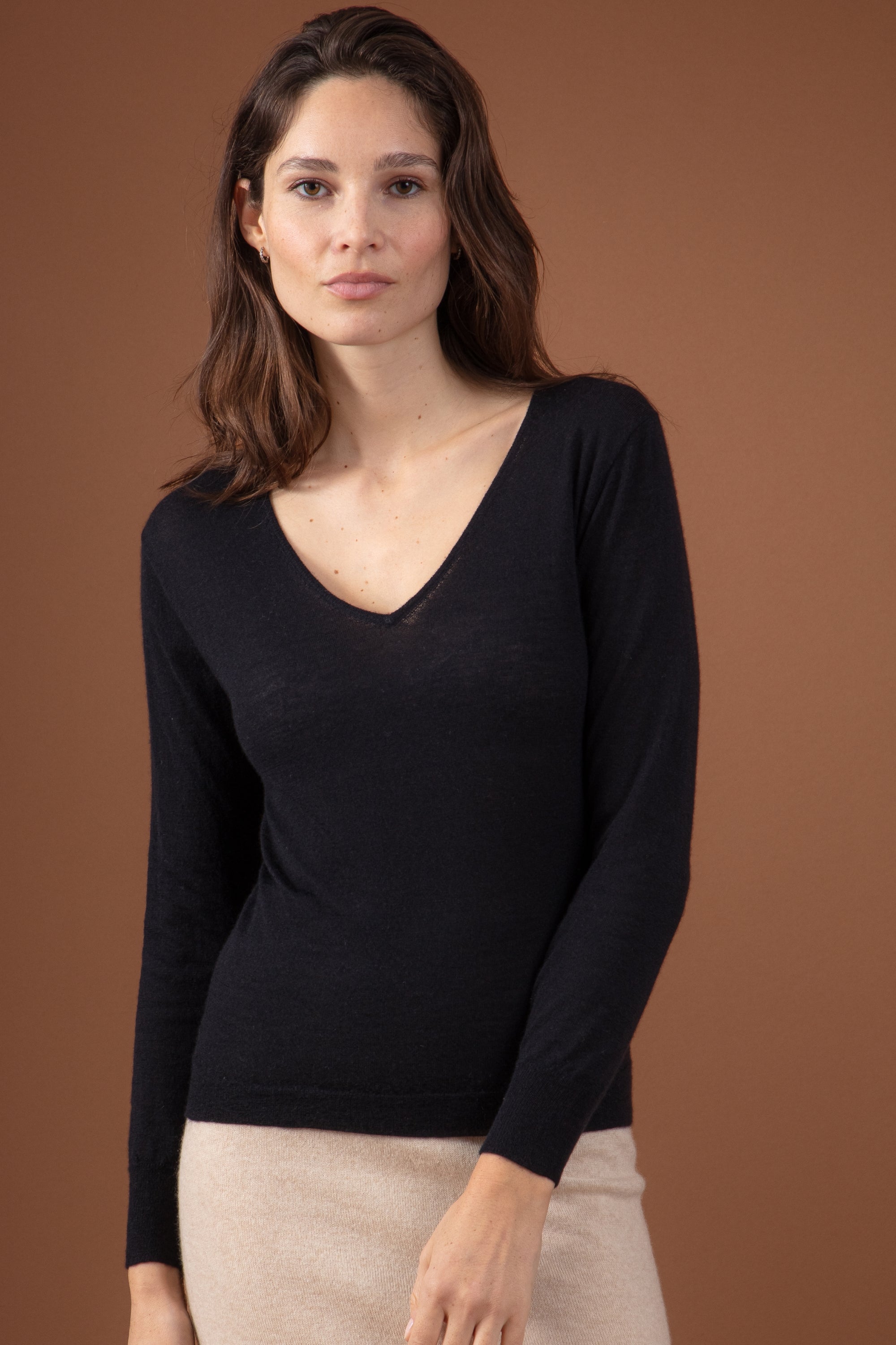 Picchu in duvet di cashmere donna - nero - Mahogany