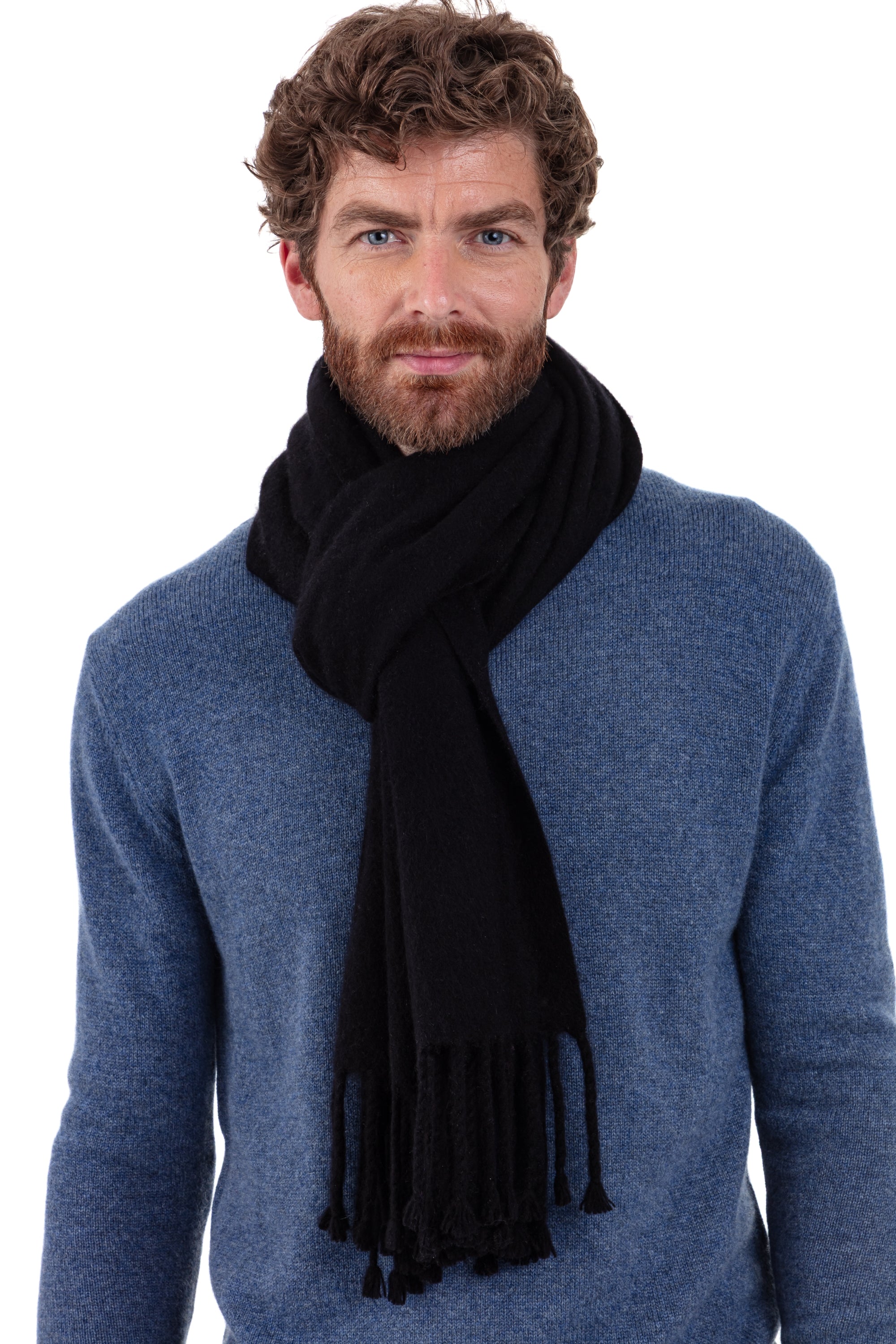 Portovecchio in cocoon cashmere misto - black - Mahogany
