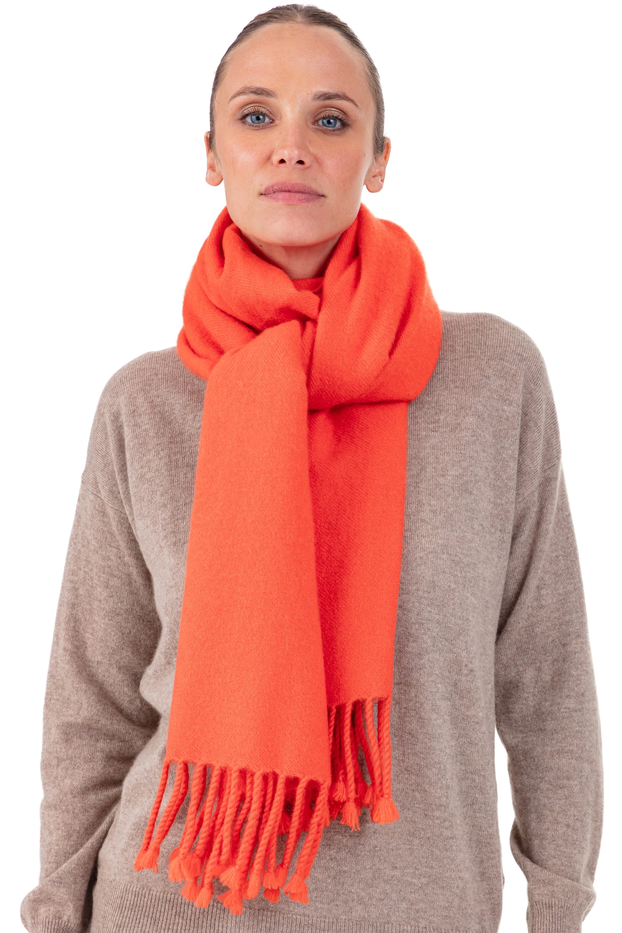 Portovecchio in cocoon cashmere misto - arancione - Mahogany